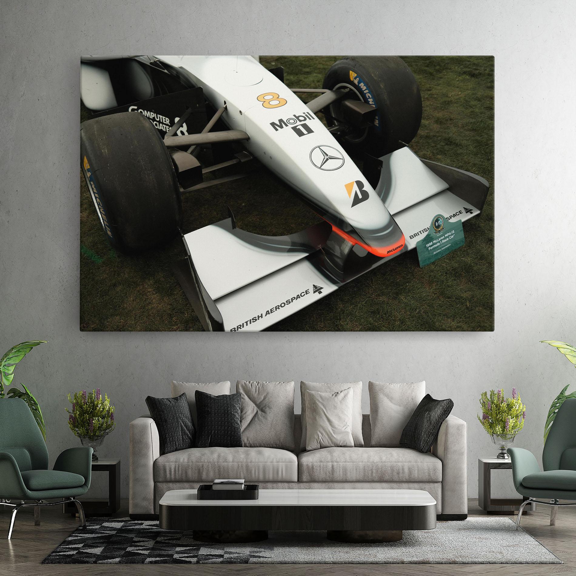 Tablou Canvas White F1 Car mockup 7