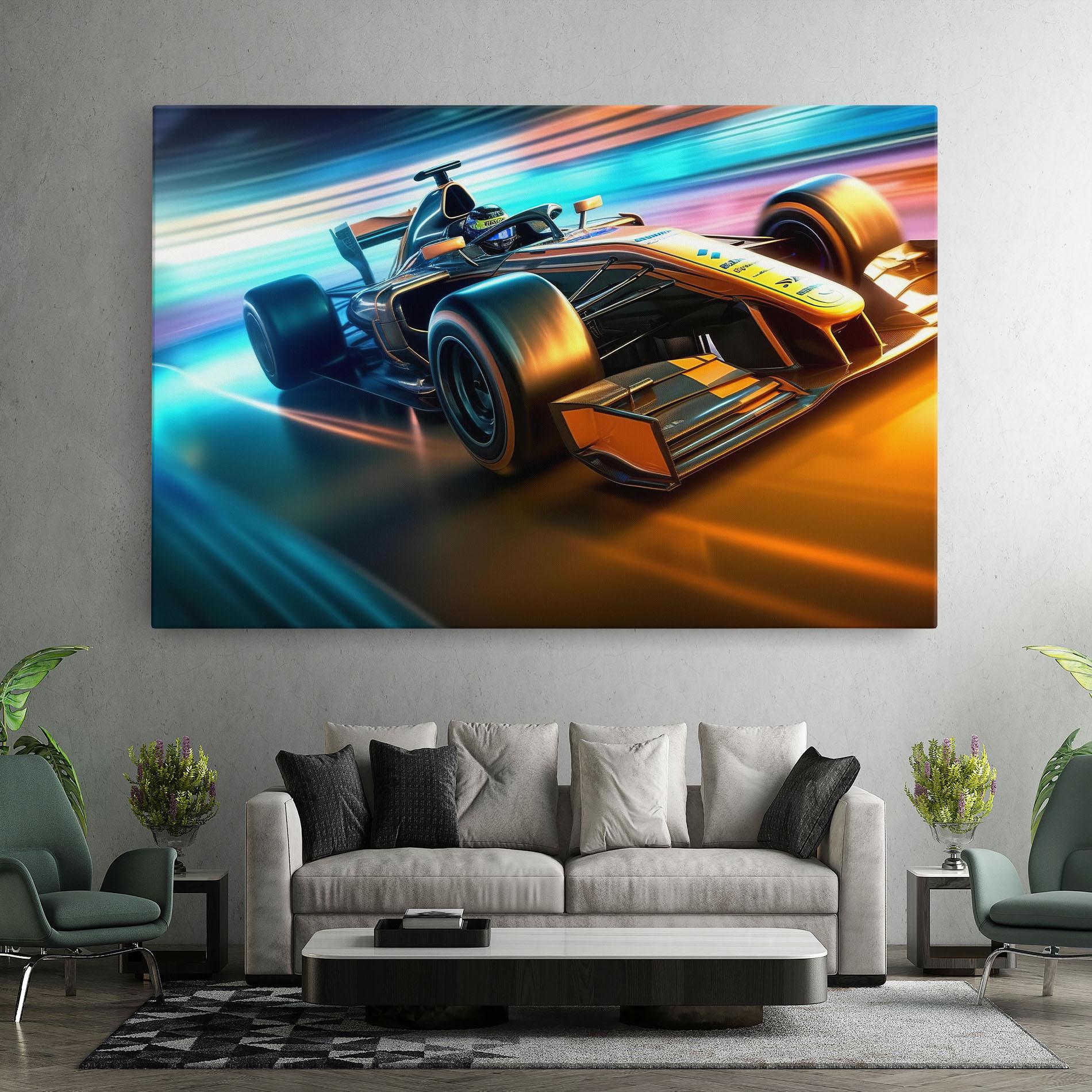 Tablou Canvas Yellow Blue F1 mockup 7