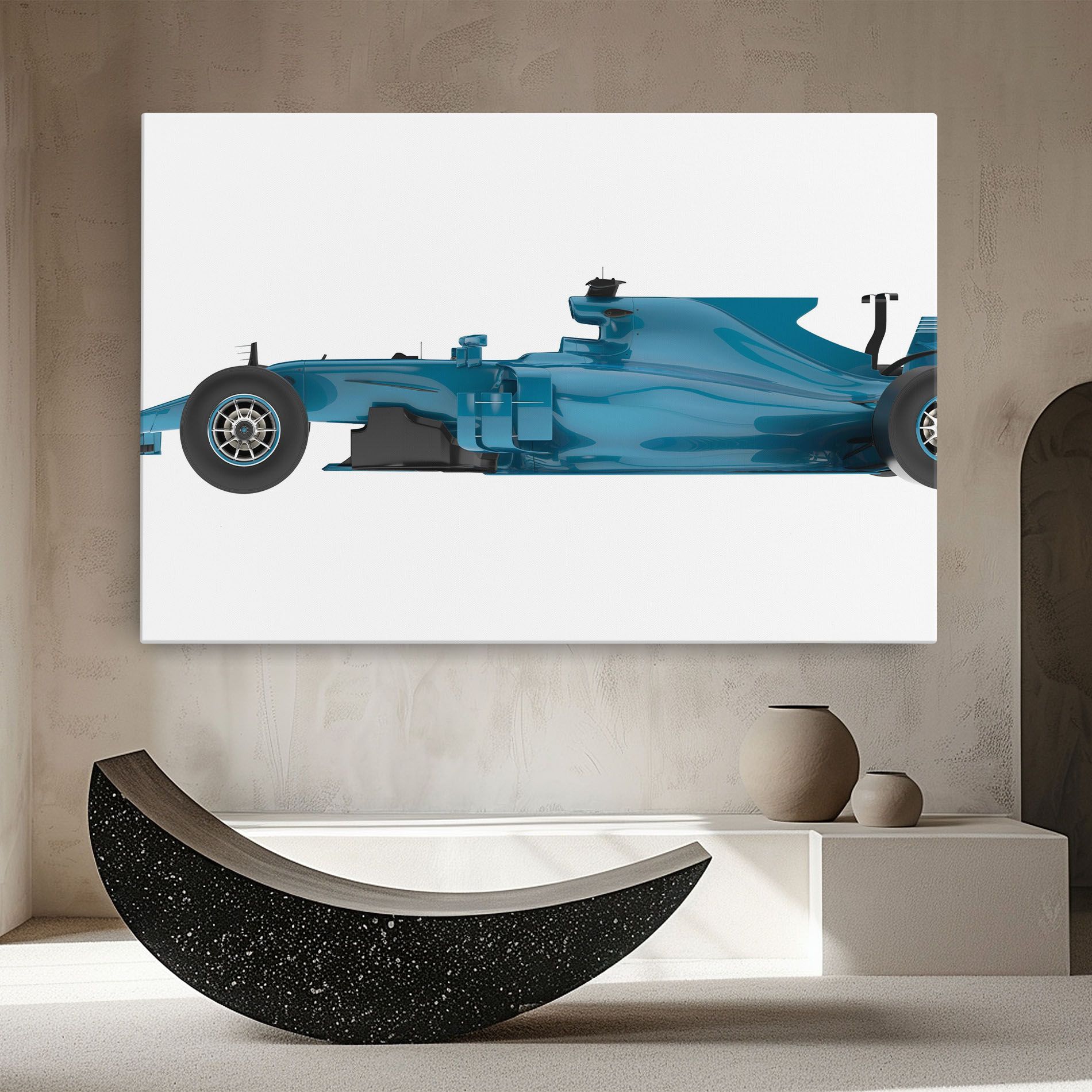 Blue F1 Toy mockup 8
