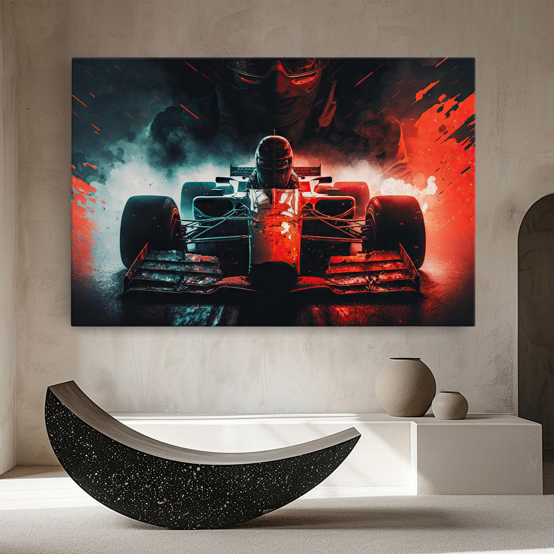 Tablou Canvas Blue Red F1 mockup 8