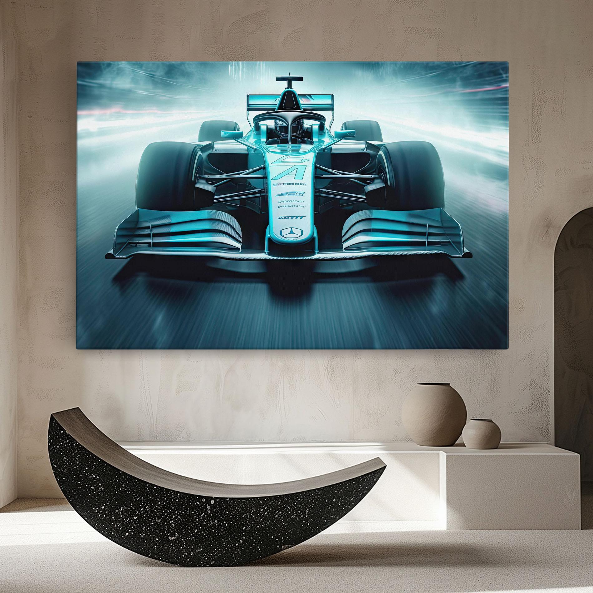 Tablou Canvas F1 Smoke Cars mockup 8