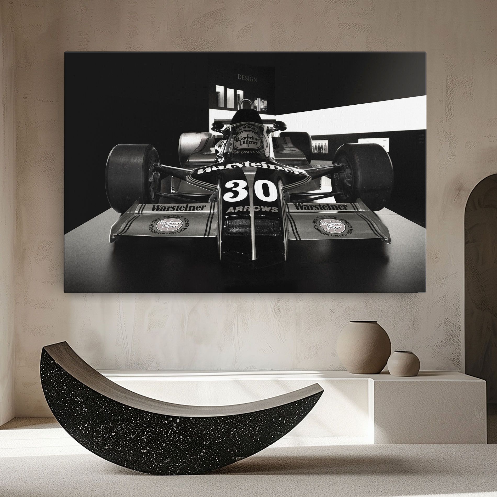 Formula 1 Car Grey mockup 8