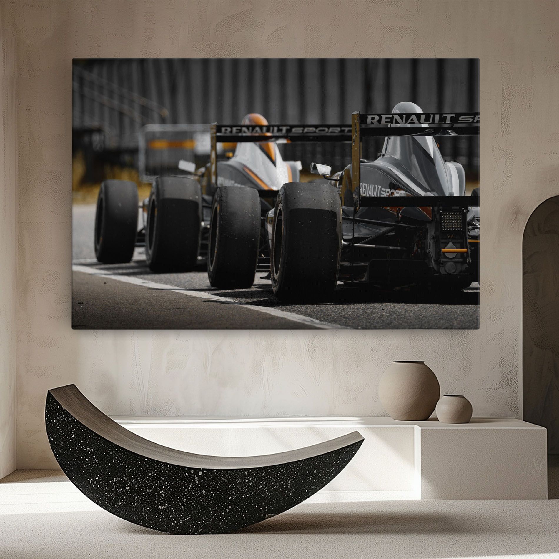 Grey F1 Cars mockup 8