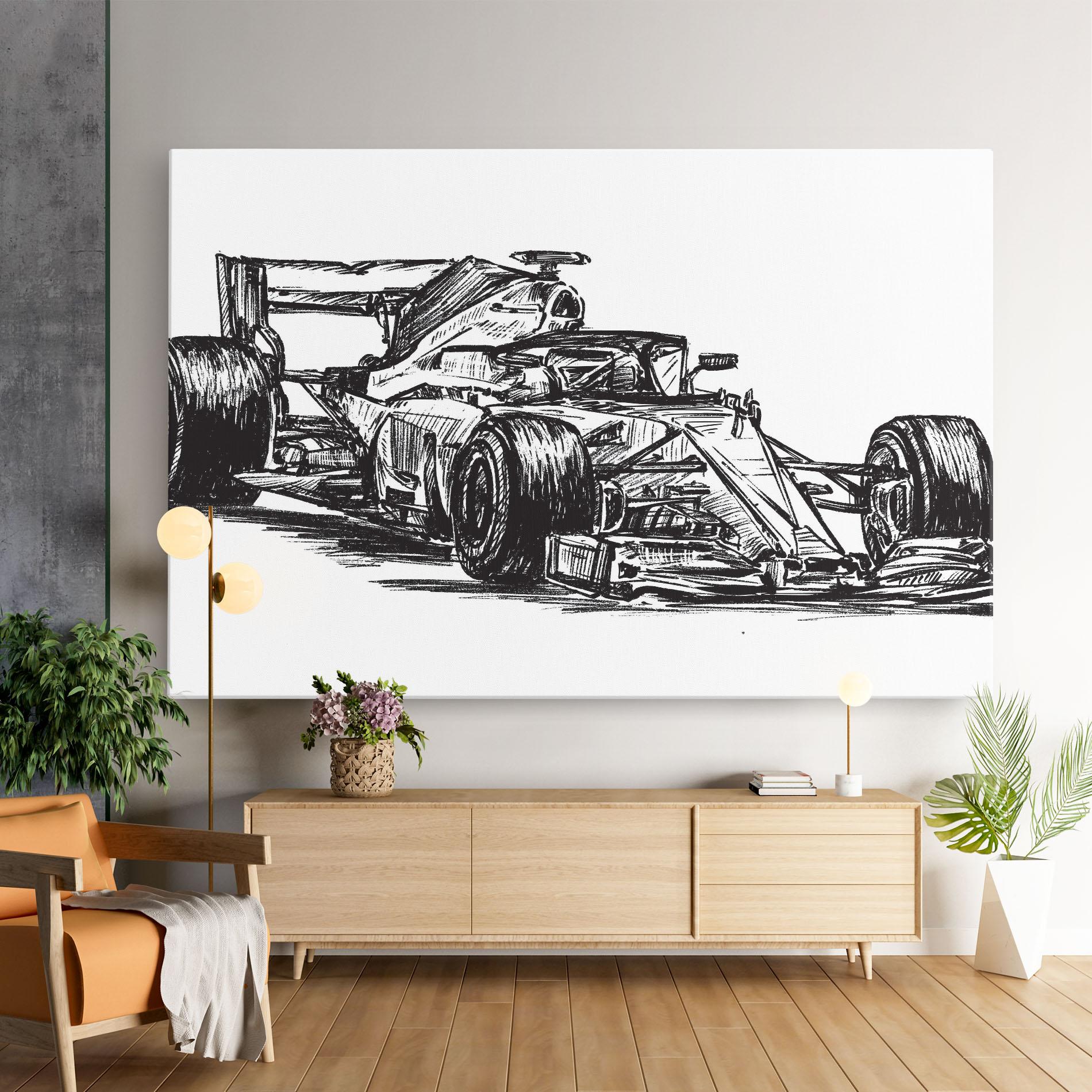 Tablou Canvas Black Line F1 mockup 9