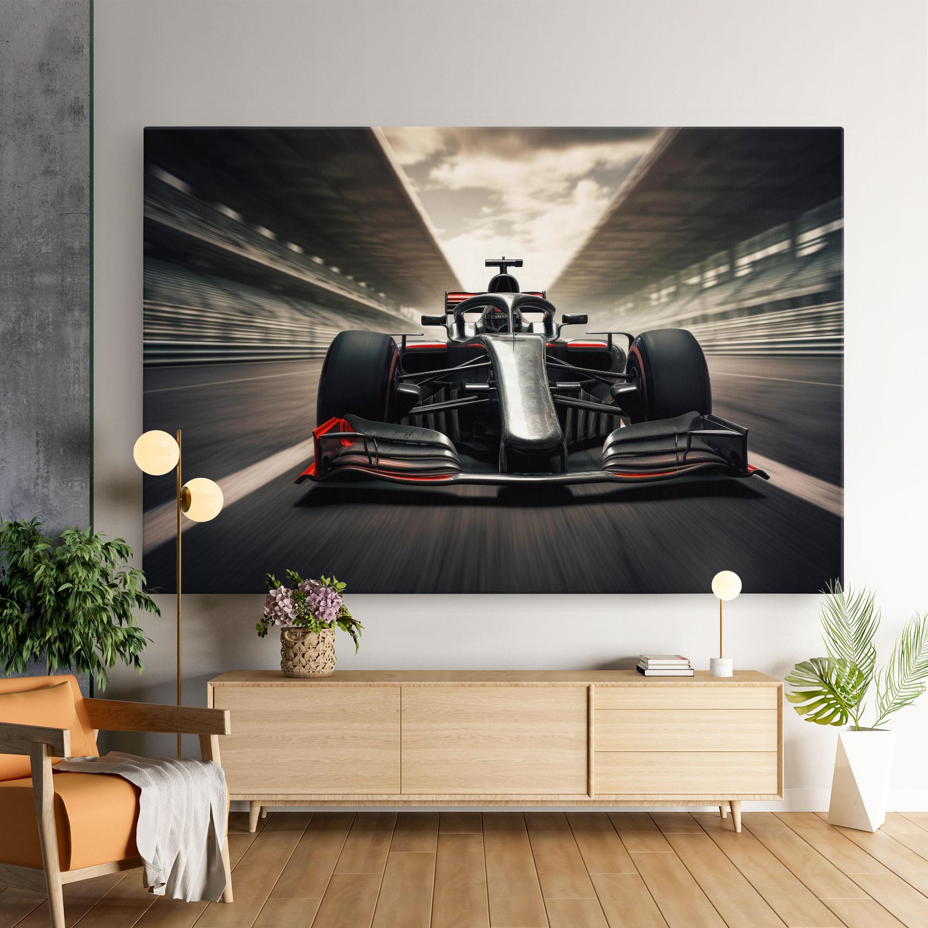 Tablou Canvas Black Red F1 mockup 9