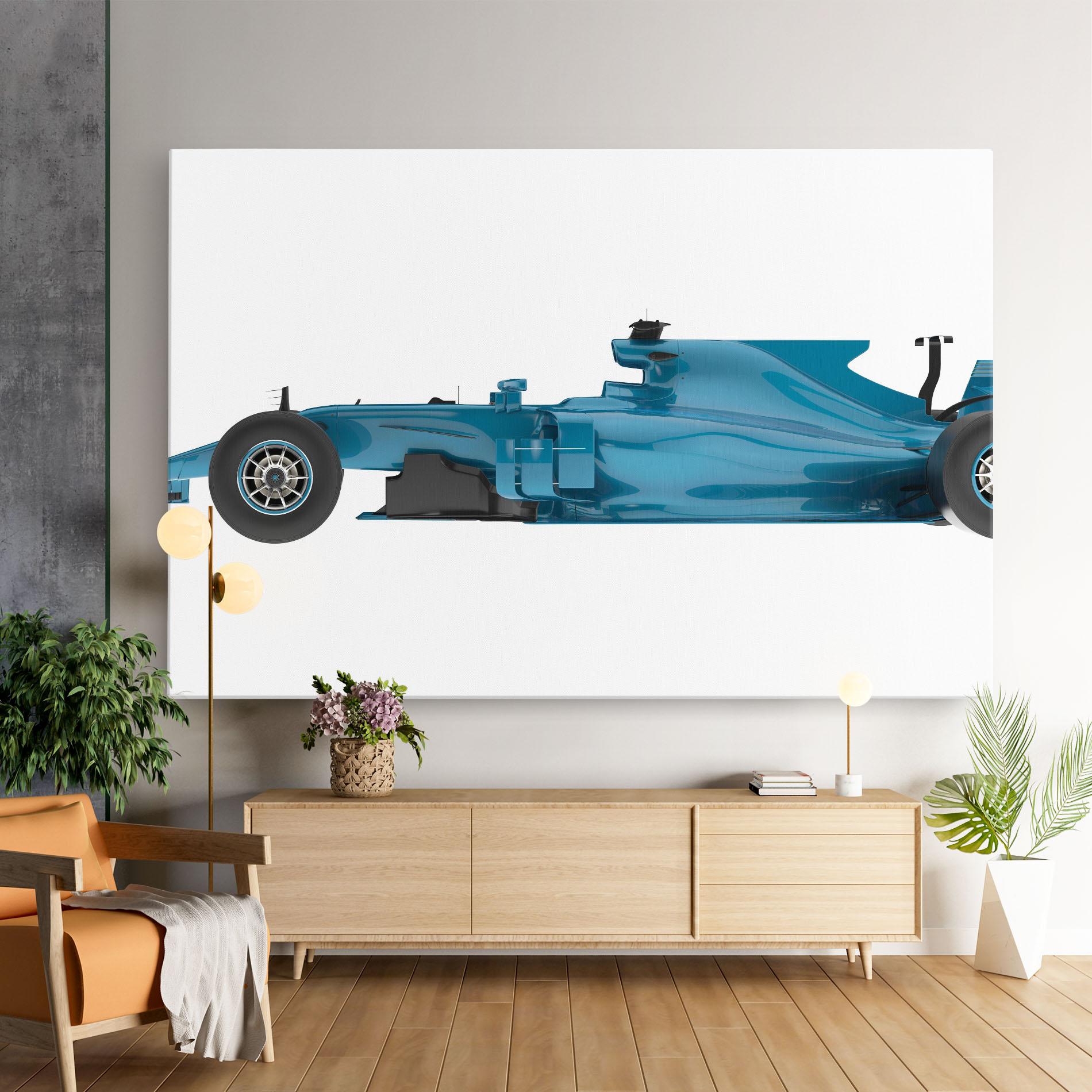 Tablou Canvas Blue F1 Toy mockup 9