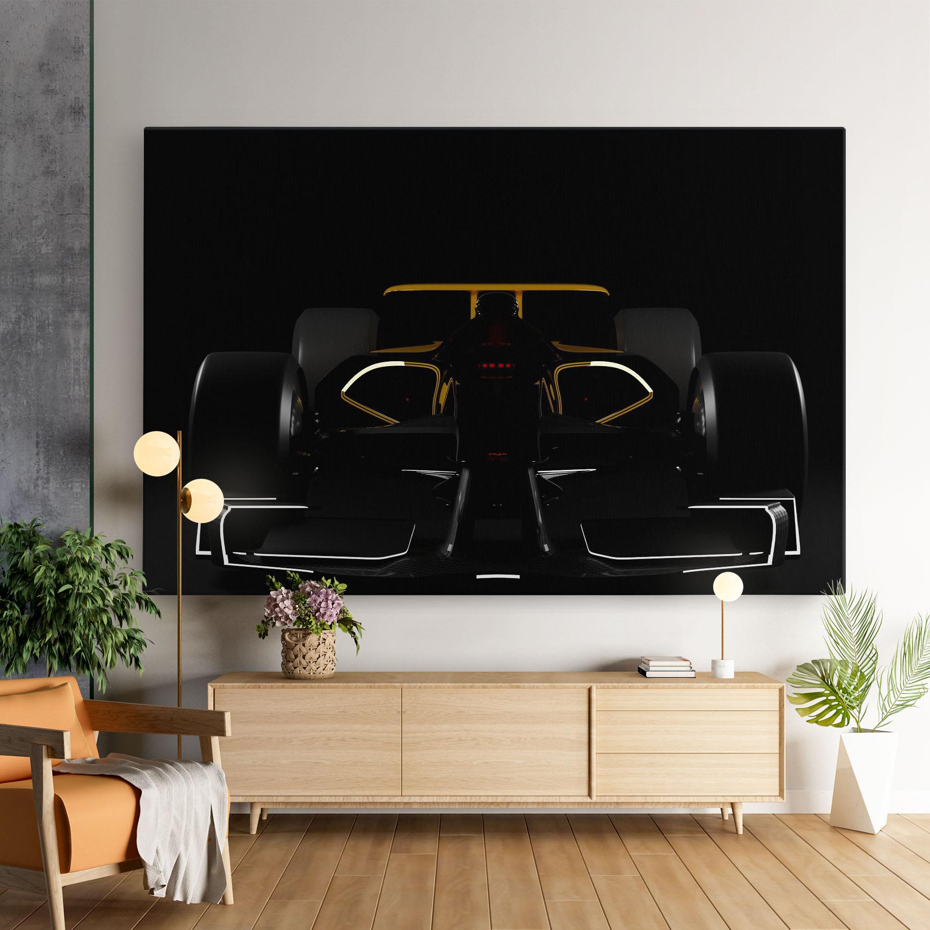 Tablou Canvas Dark F1 Car mockup 9