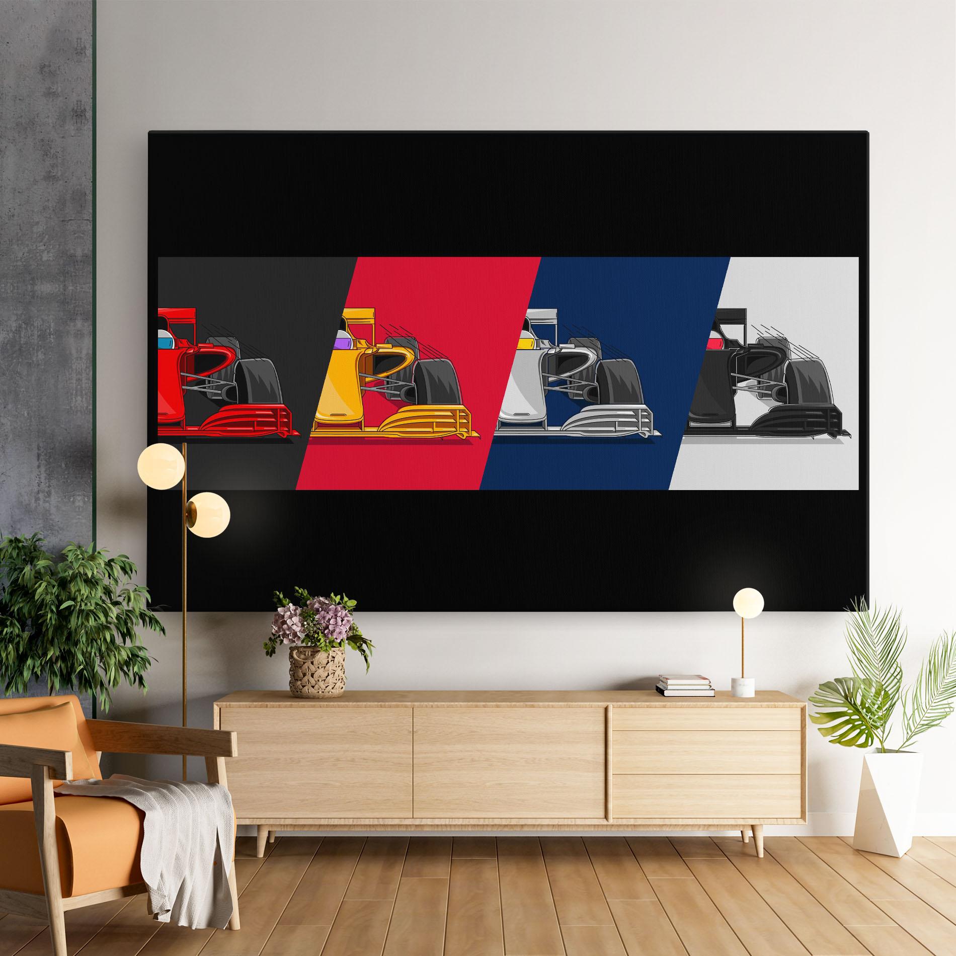 Tablou Canvas F1 Cars mockup 9