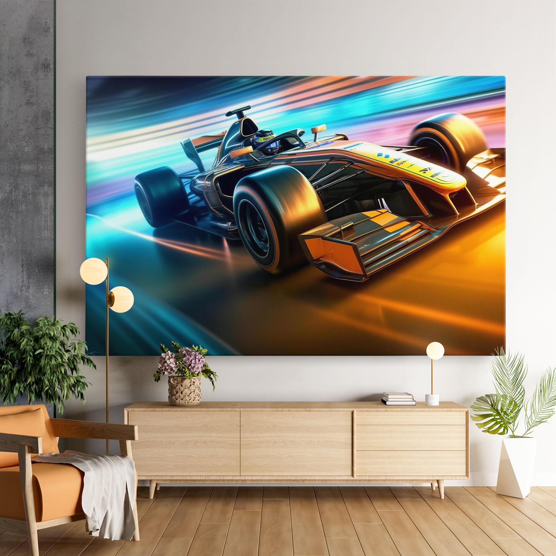 Tablou Canvas Yellow Blue F1 mockup 9
