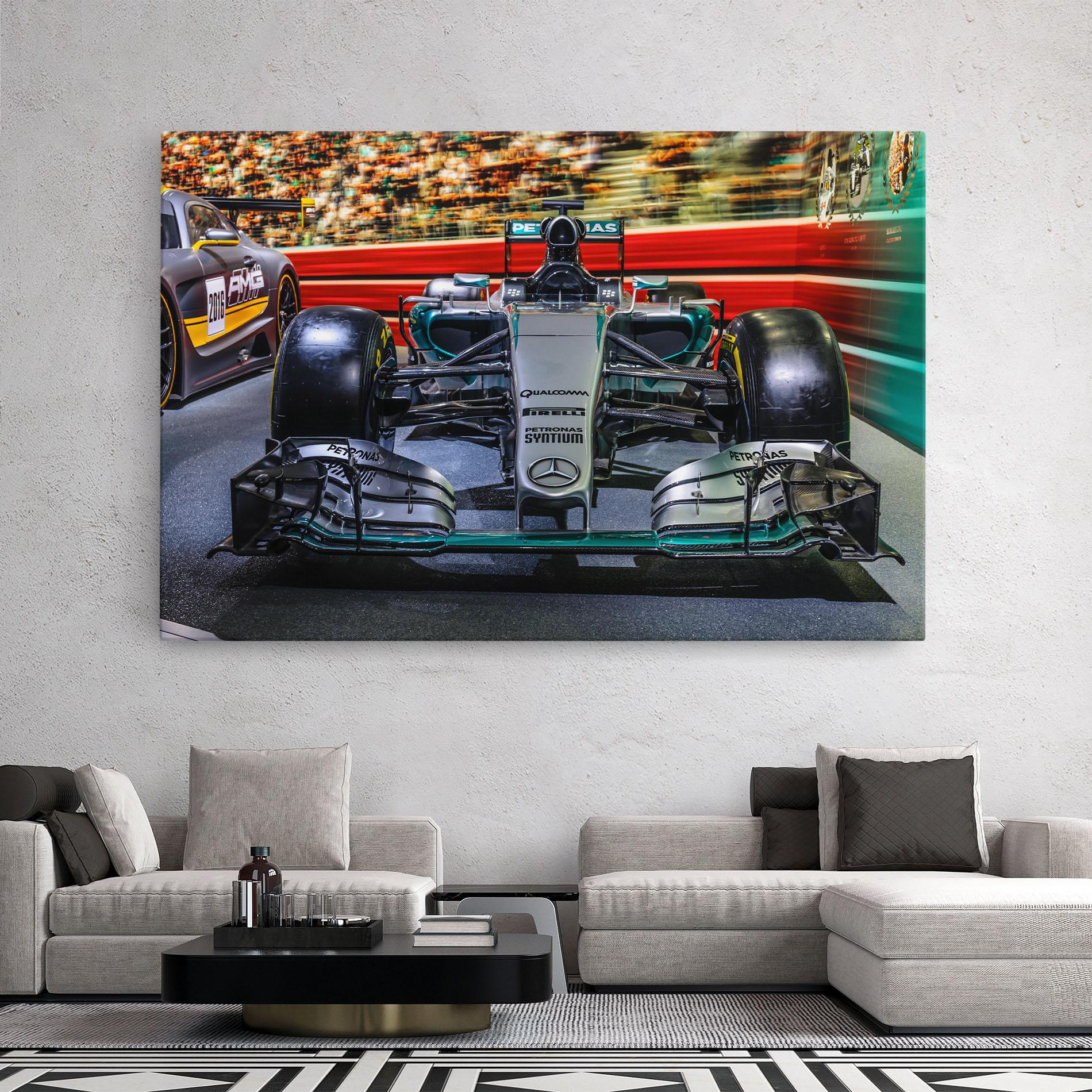 Tablou Canvas Black Green F1 mockup 2