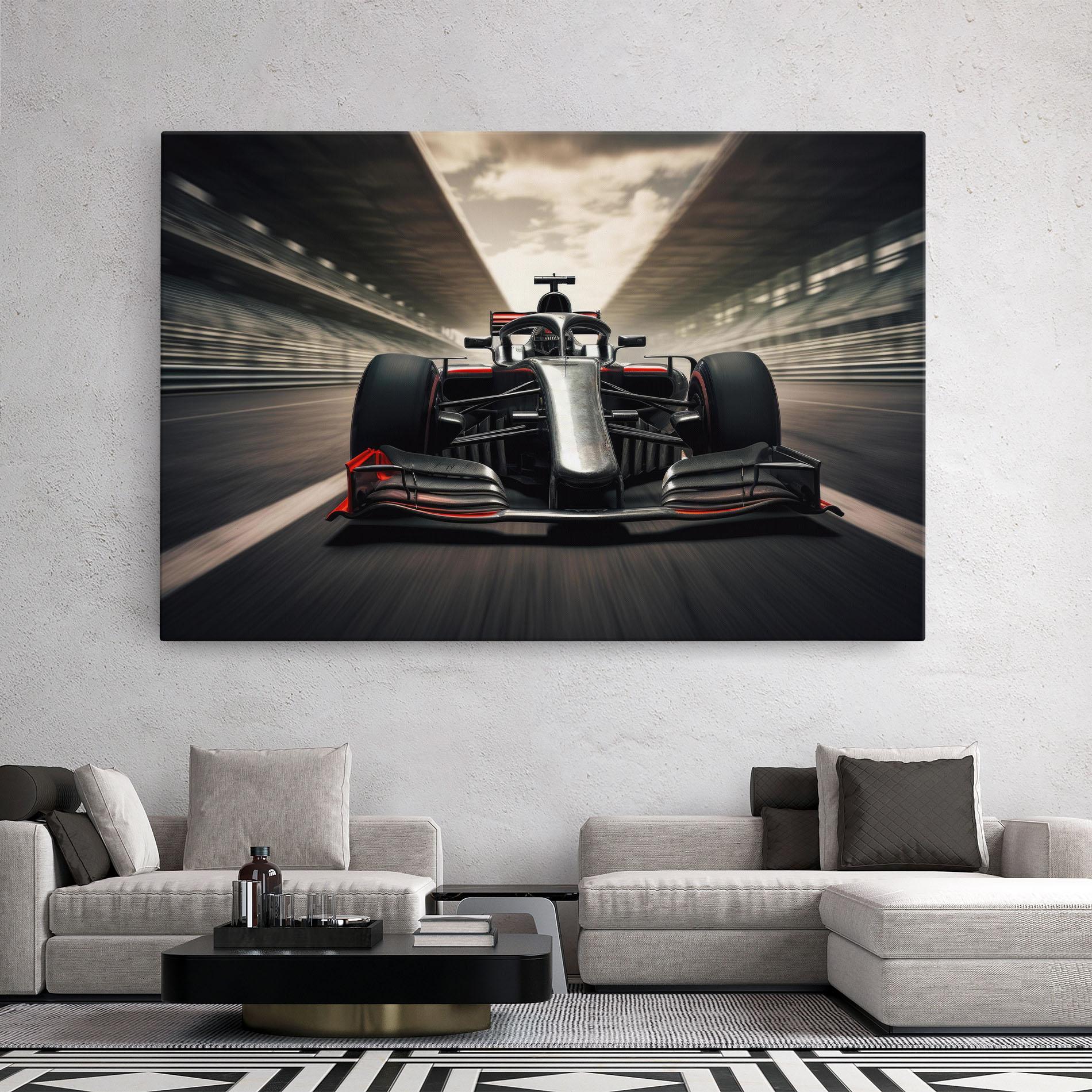 Tablou Canvas Black Red F1 mockup 2