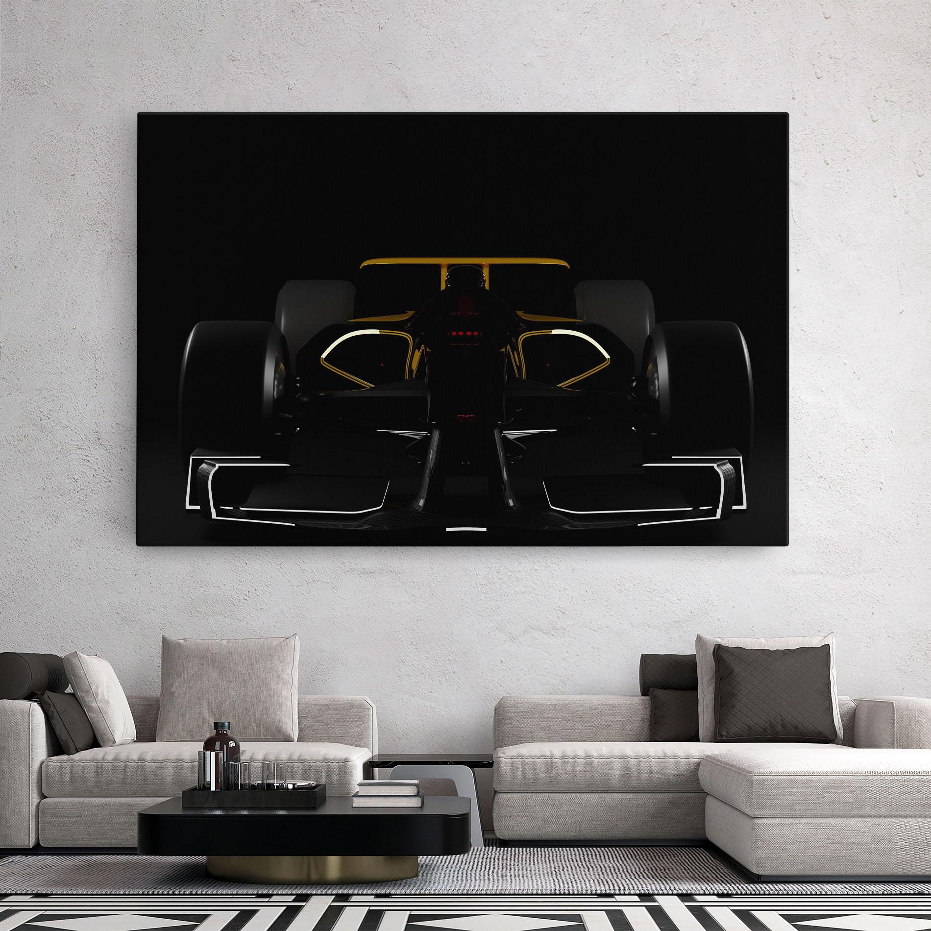 Tablou Canvas Dark F1 Car mockup 2
