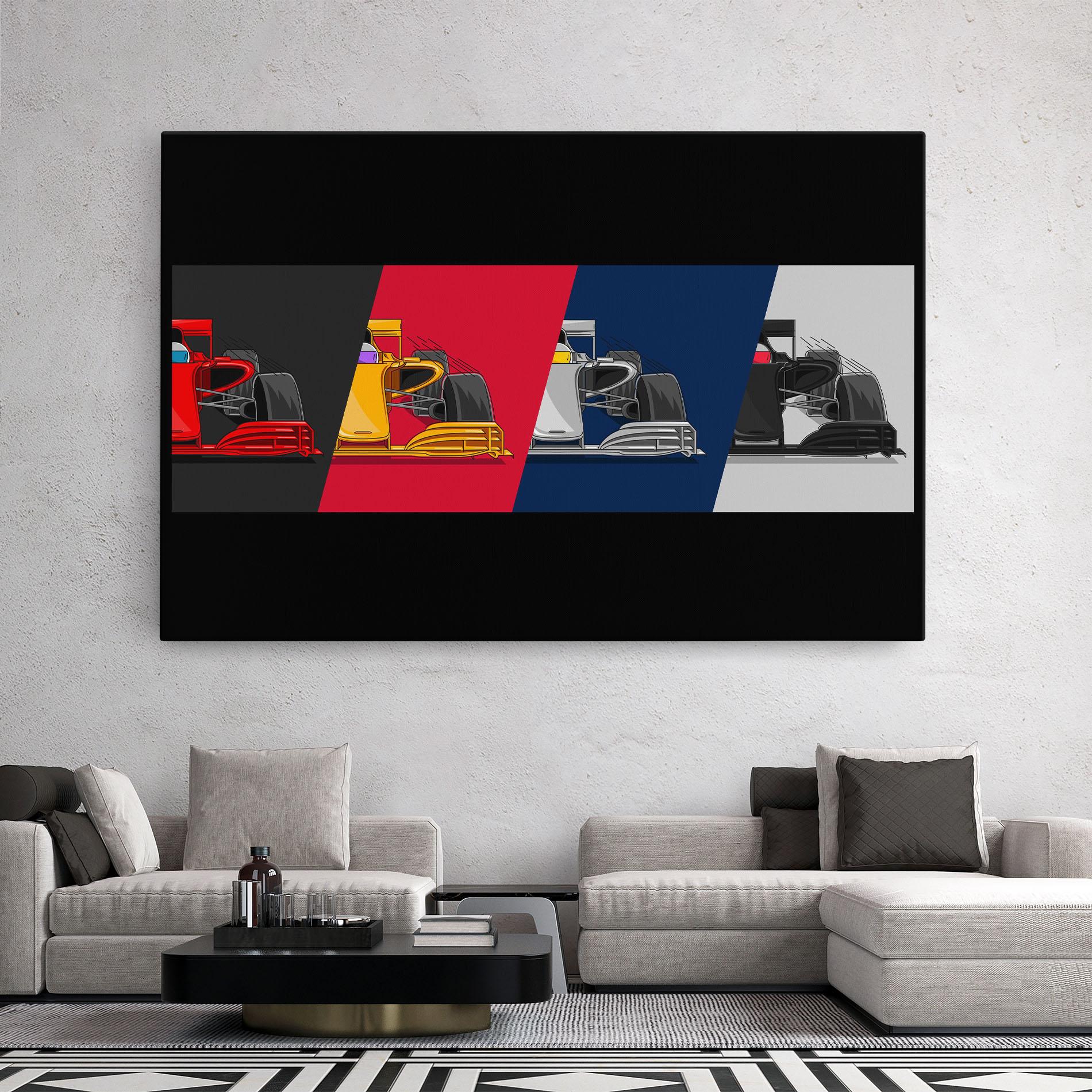 Tablou Canvas F1 Cars mockup 2