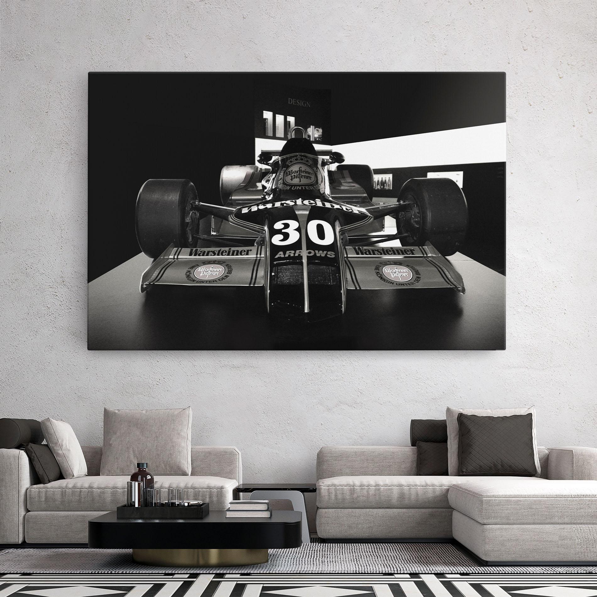 Tablou Canvas Formula 1 Car Grey mockup 2
