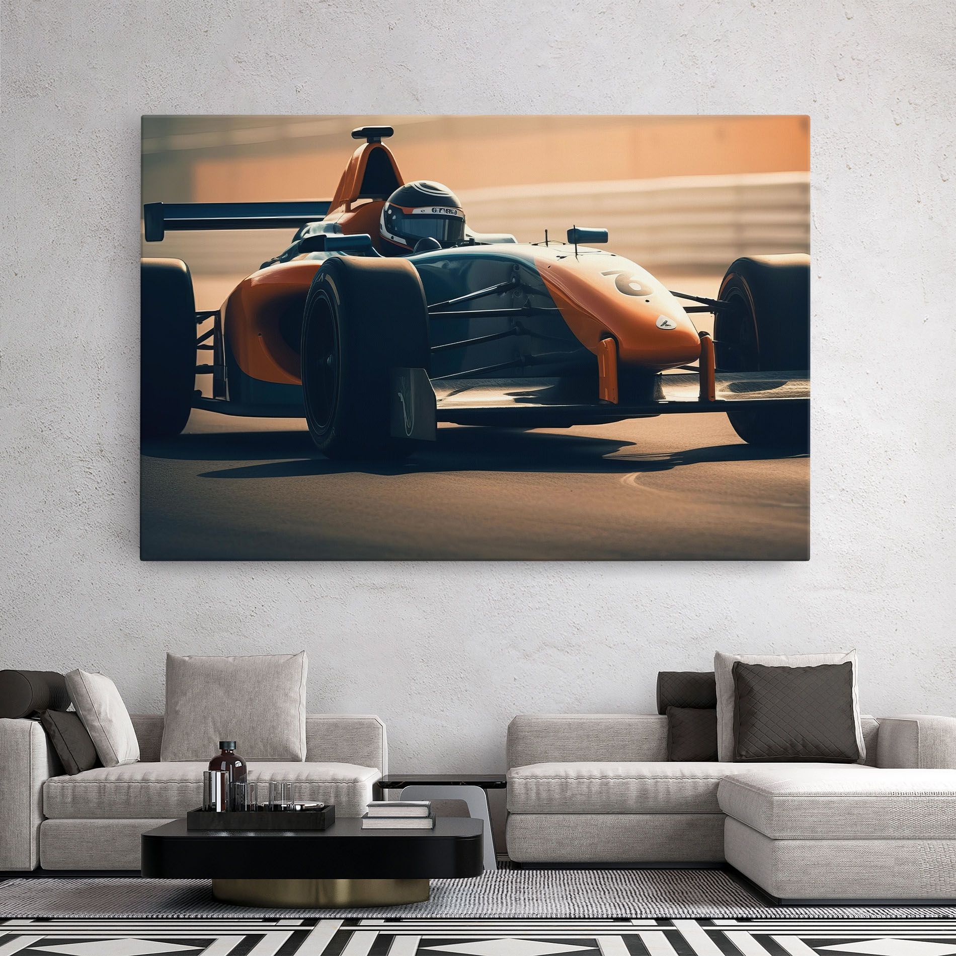 Orange Black F1 mockup 2