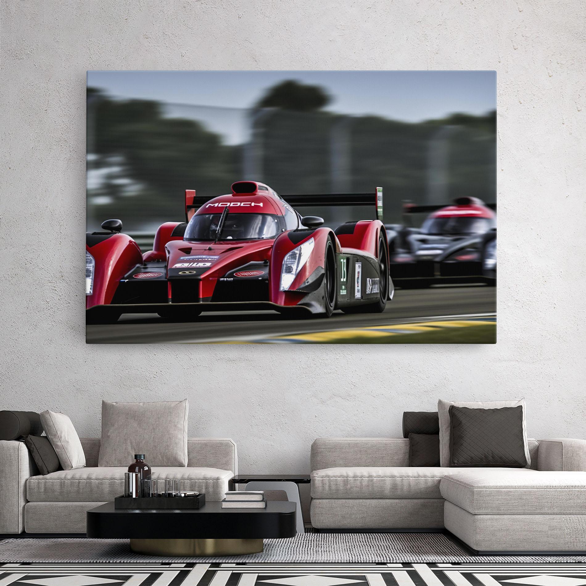 Tablou Canvas Red Racing Cars mockup 2