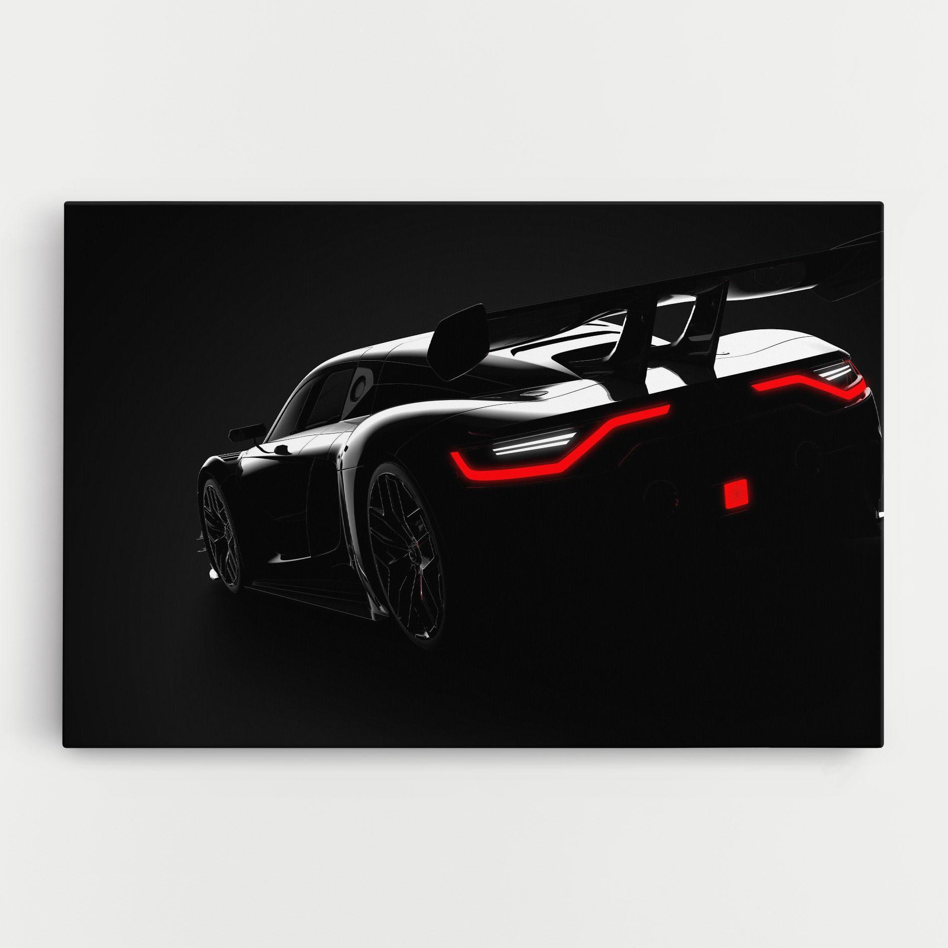 Tablou Canvas Black Hypercar Car mockup 0