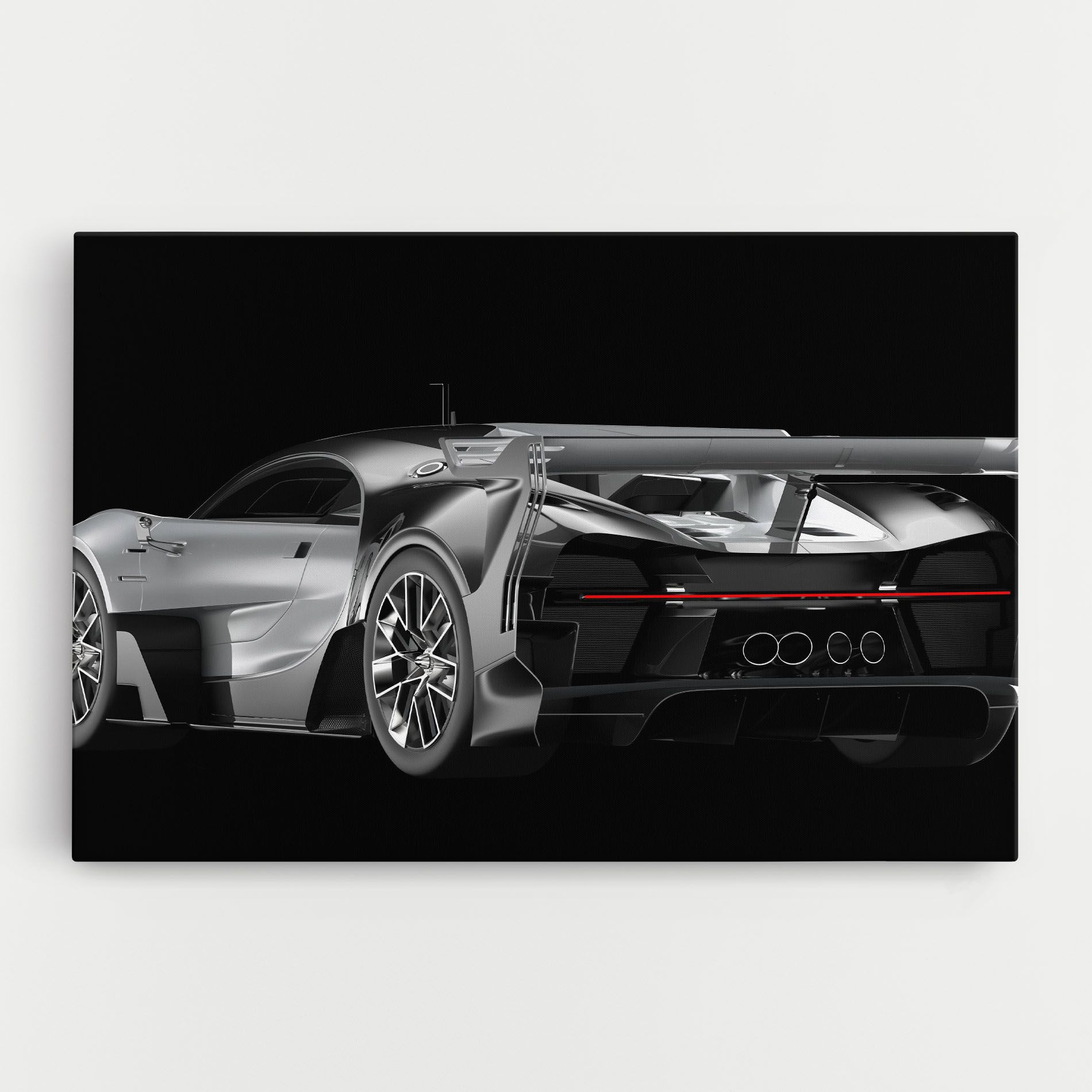 Black Rear Hypercar mockup 0