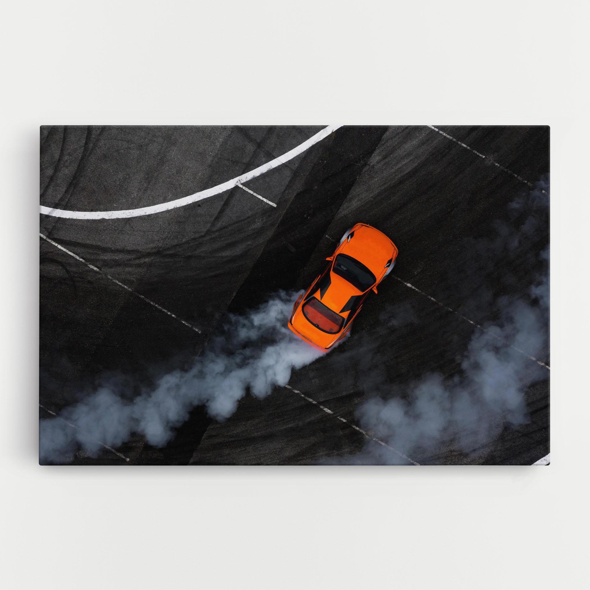 Tablou Canvas Orange Proche Drifting mockup 0