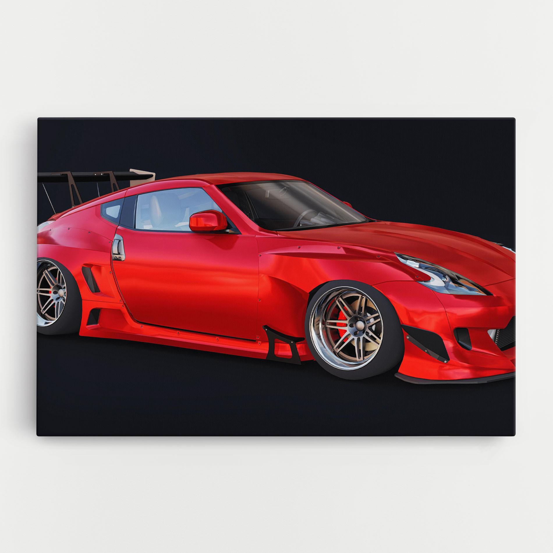 Tablou Canvas Red Tuned 350z mockup 0