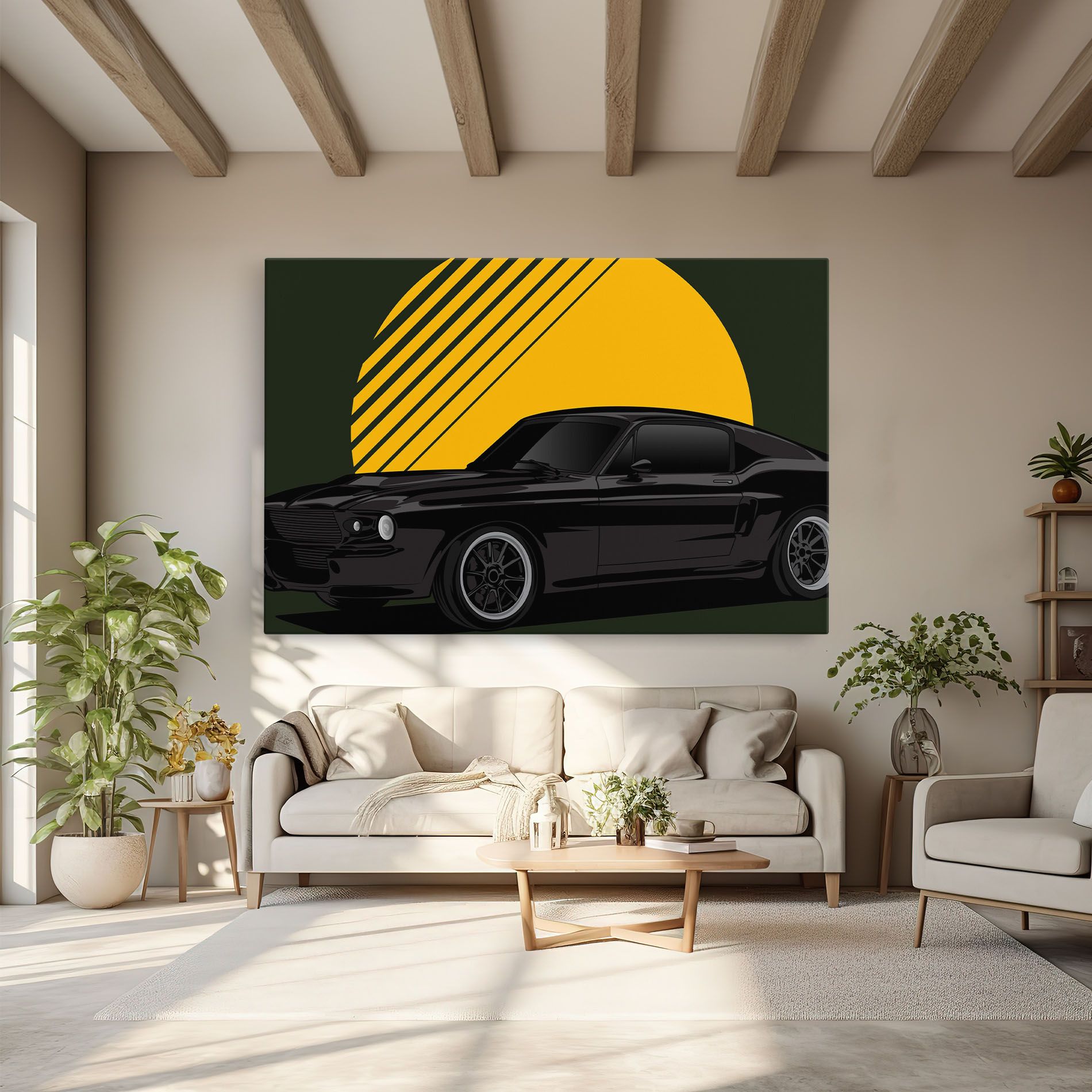 Black Car Sun mockup 6