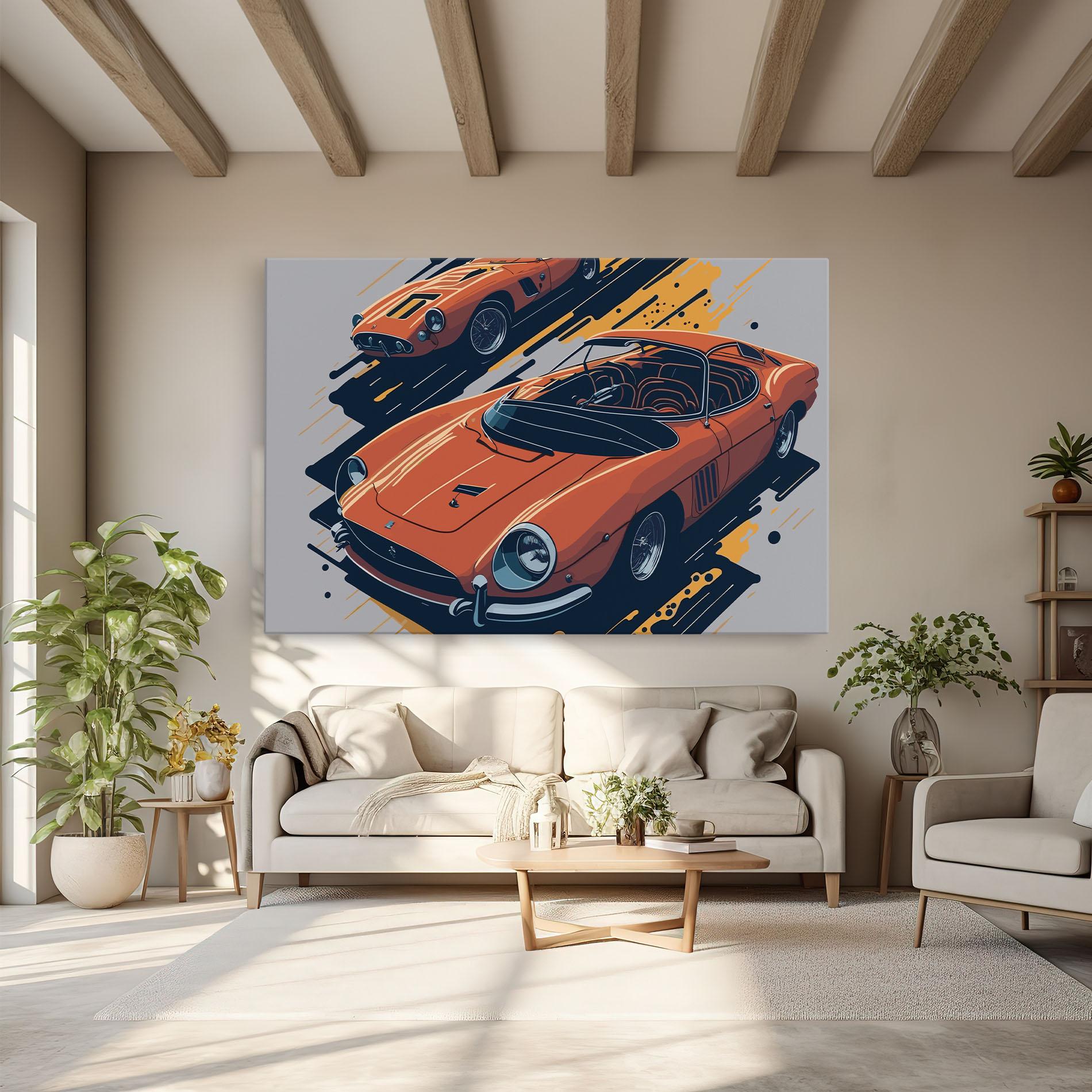 Tablou Canvas Ferrari 250 Gto mockup 6