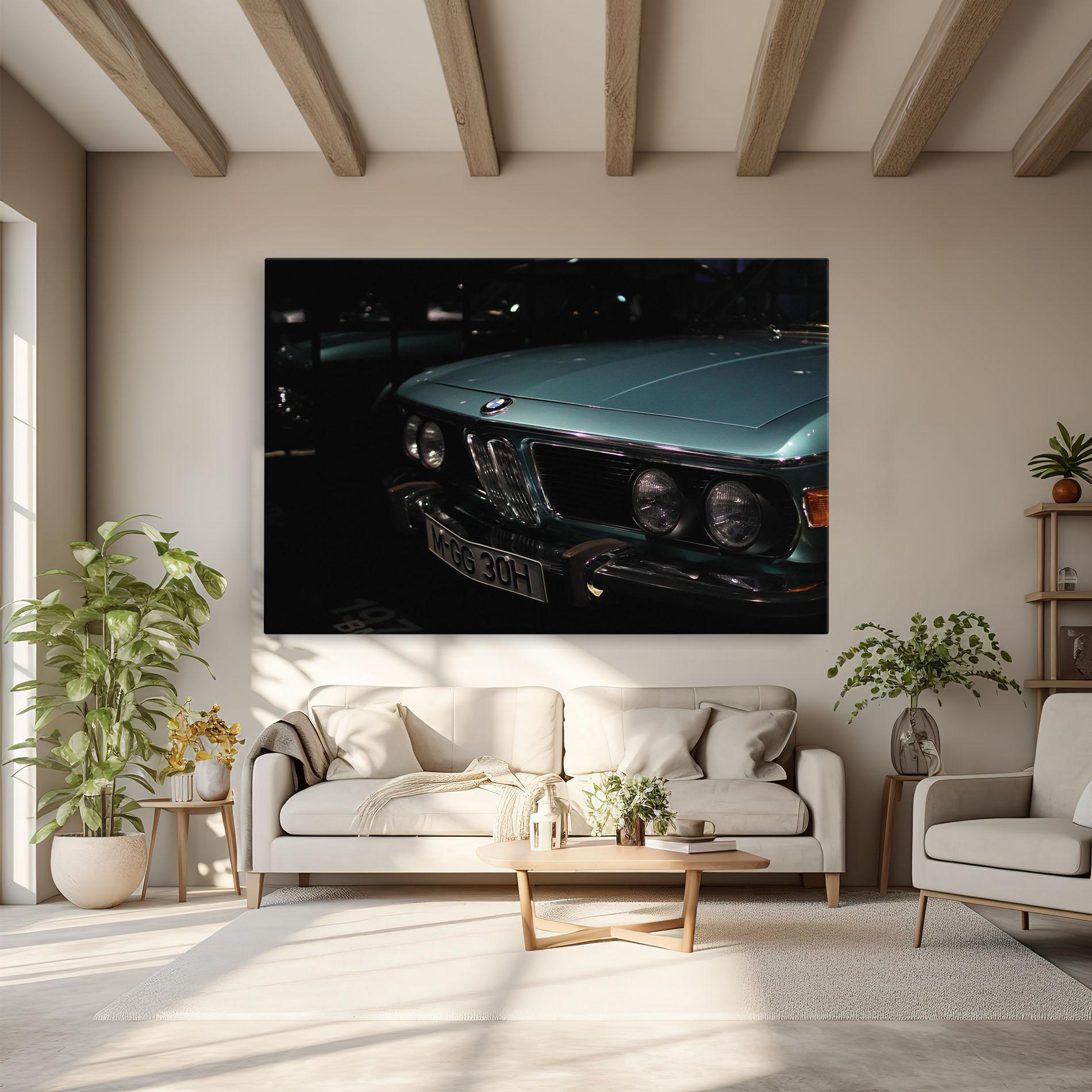 Tablou Canvas Old Bmw Headlight mockup 6