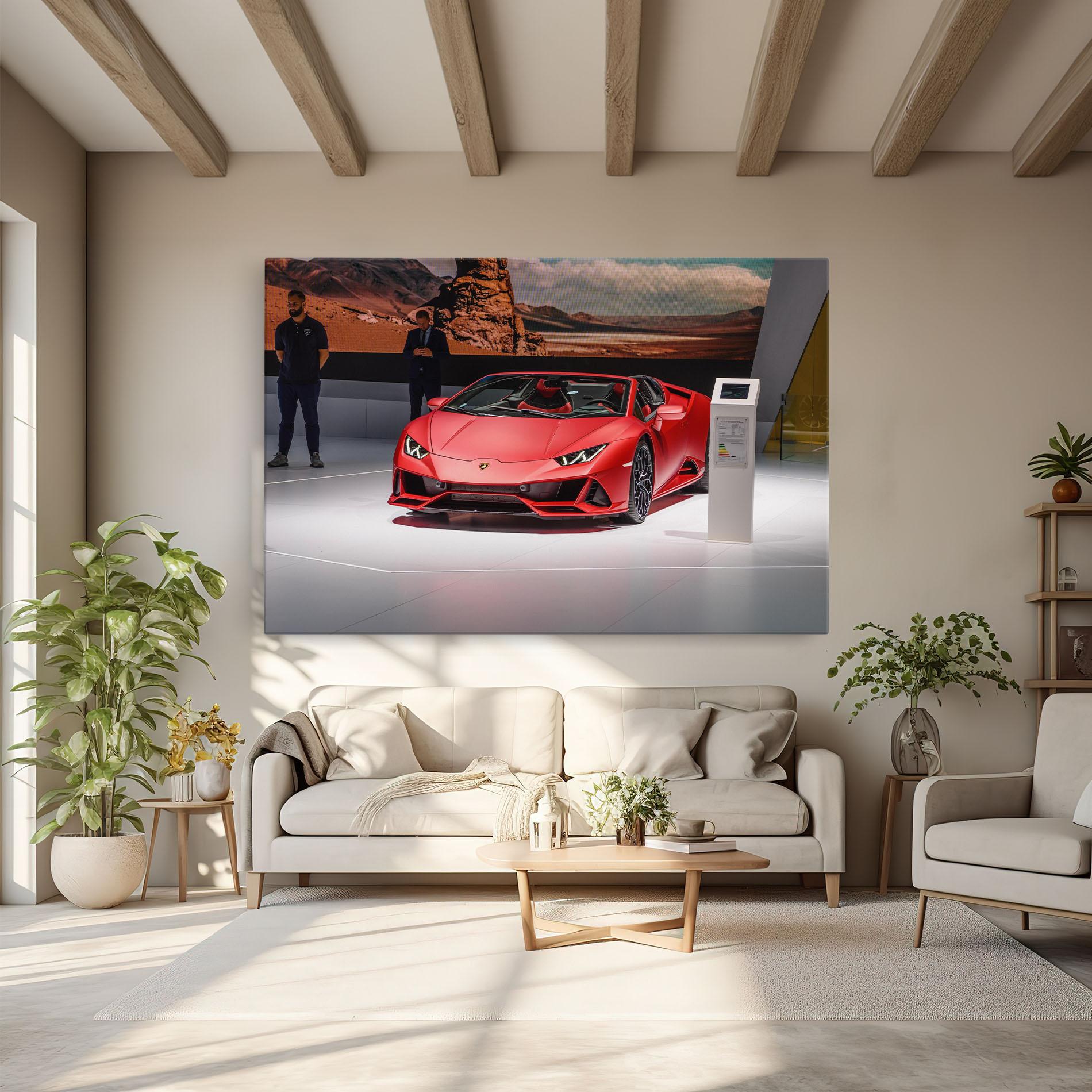 Tablou Canvas Red Lambo Front mockup 6