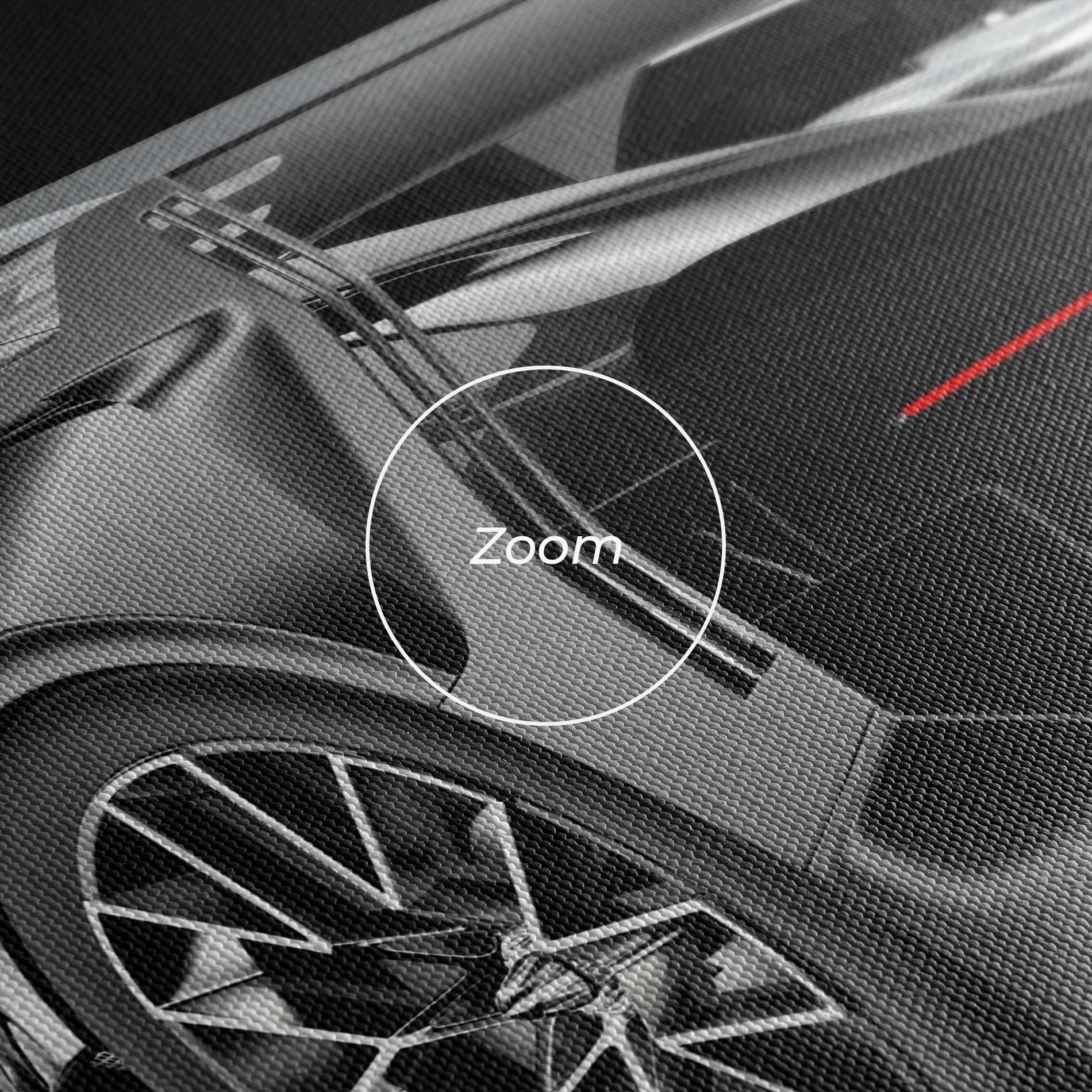 Tablou Canvas Black Rear Hypercar mockup 3