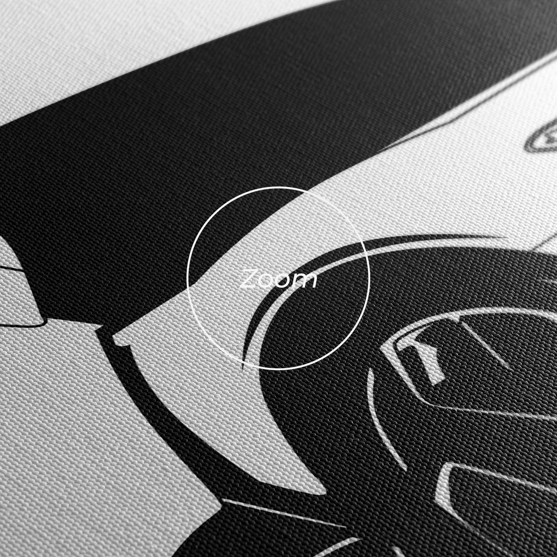 Tablou Canvas Black White Car mockup 3