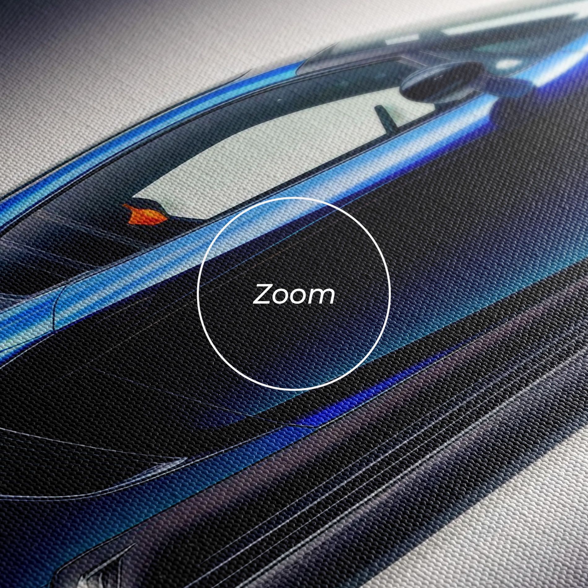 Blue Hypercar Side mockup 3