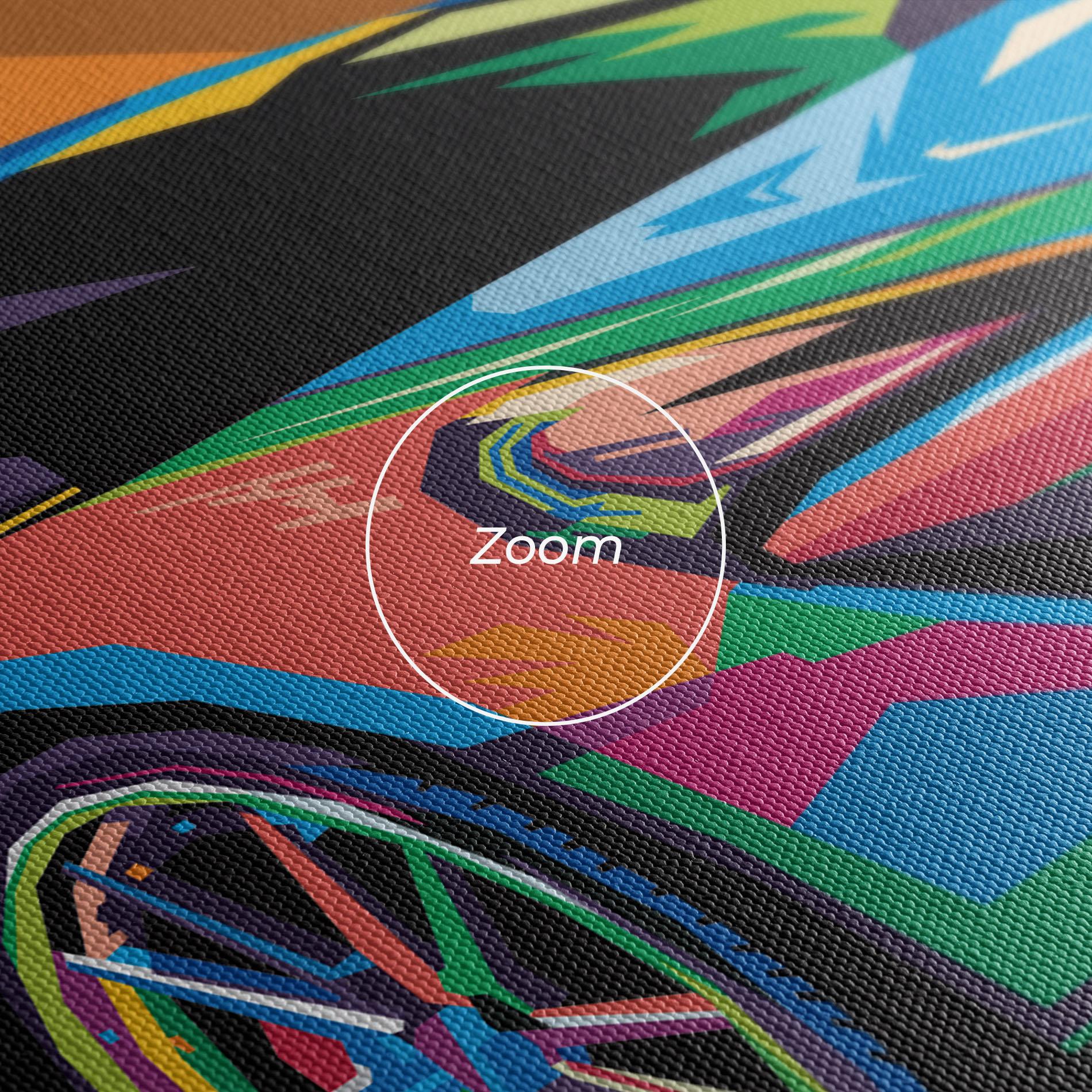 Tablou Canvas Colorful Sport Car mockup 3