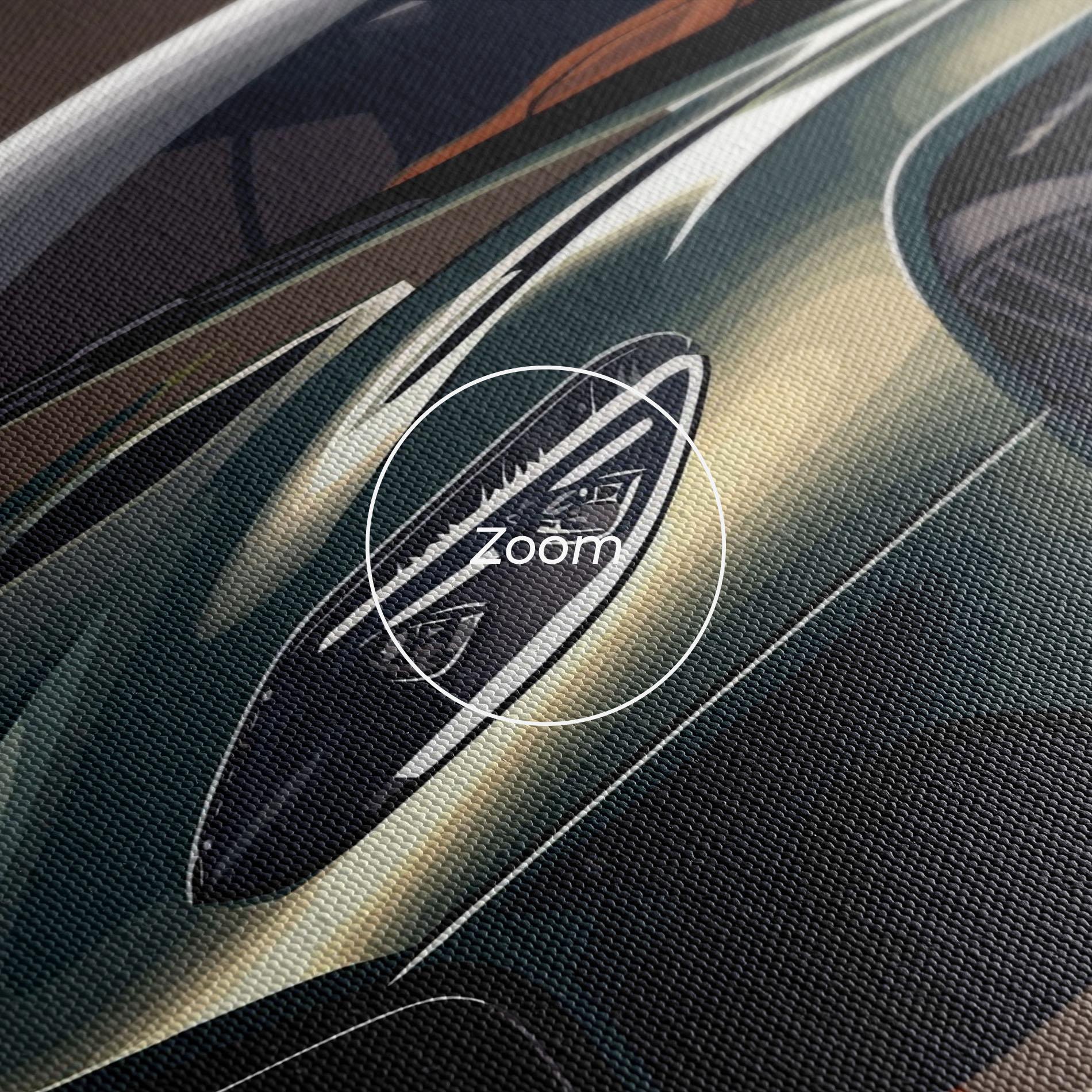 Tablou Canvas Dark Green Car mockup 3