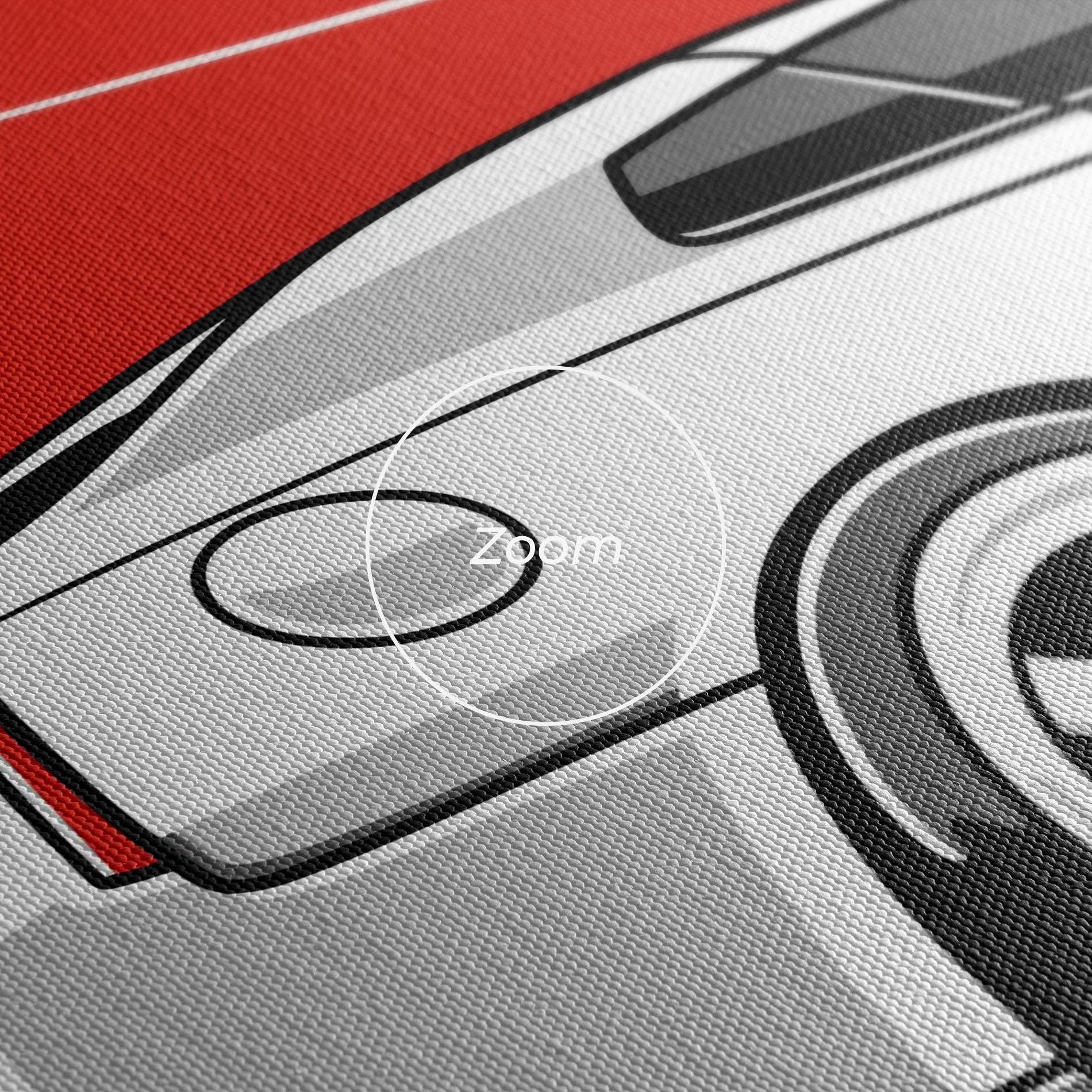 Tablou Canvas Grey Gtr Car mockup 3