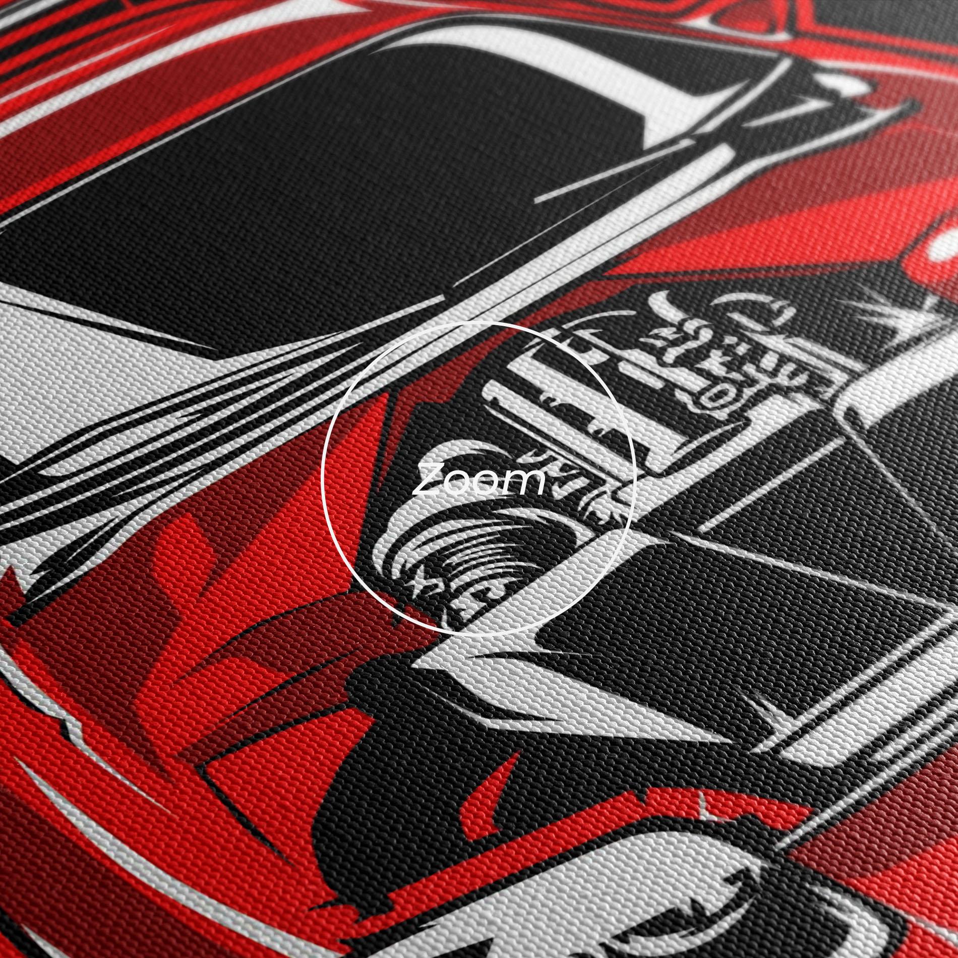 Tablou Canvas Japanese Red Car mockup 3