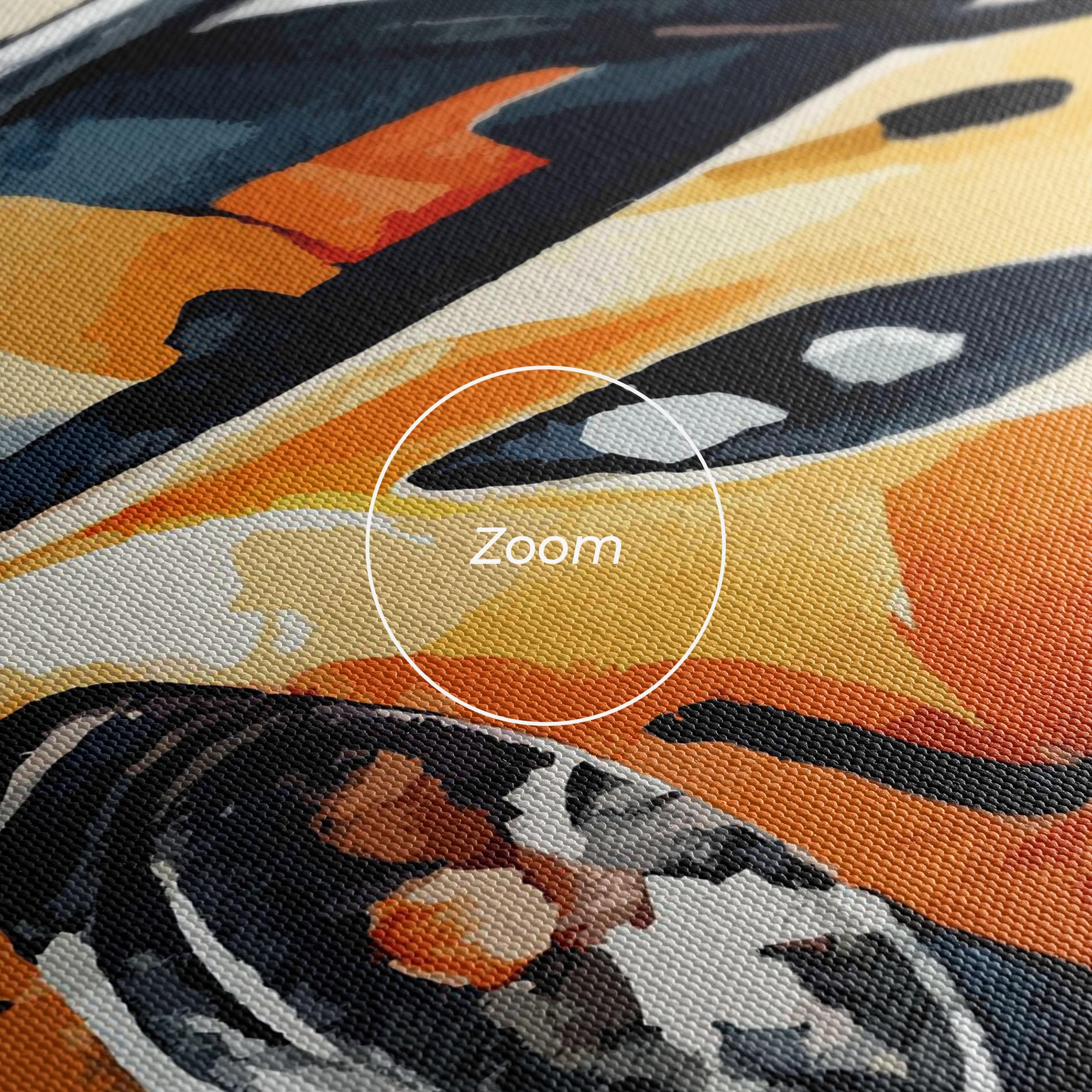 Tablou Canvas Orange Paint Car mockup 3