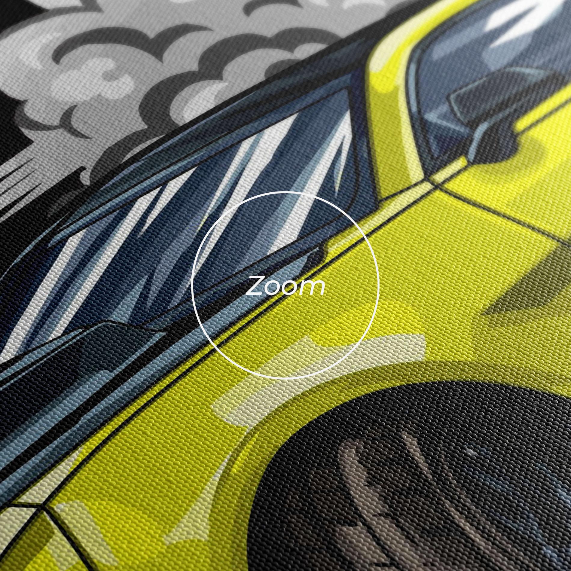 Tablou Canvas Racing Car Smoke mockup 3