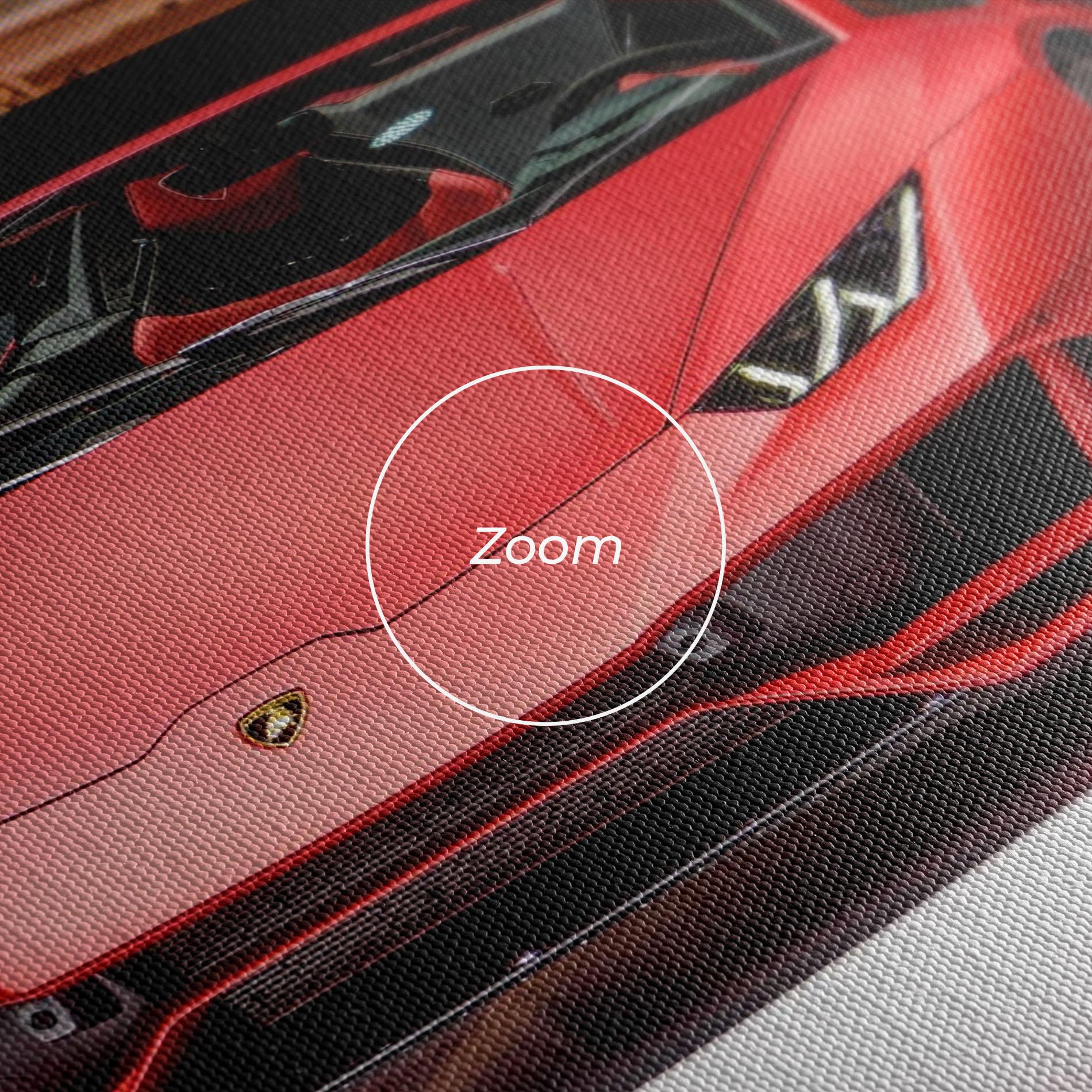 Tablou Canvas Red Lambo Front mockup 3