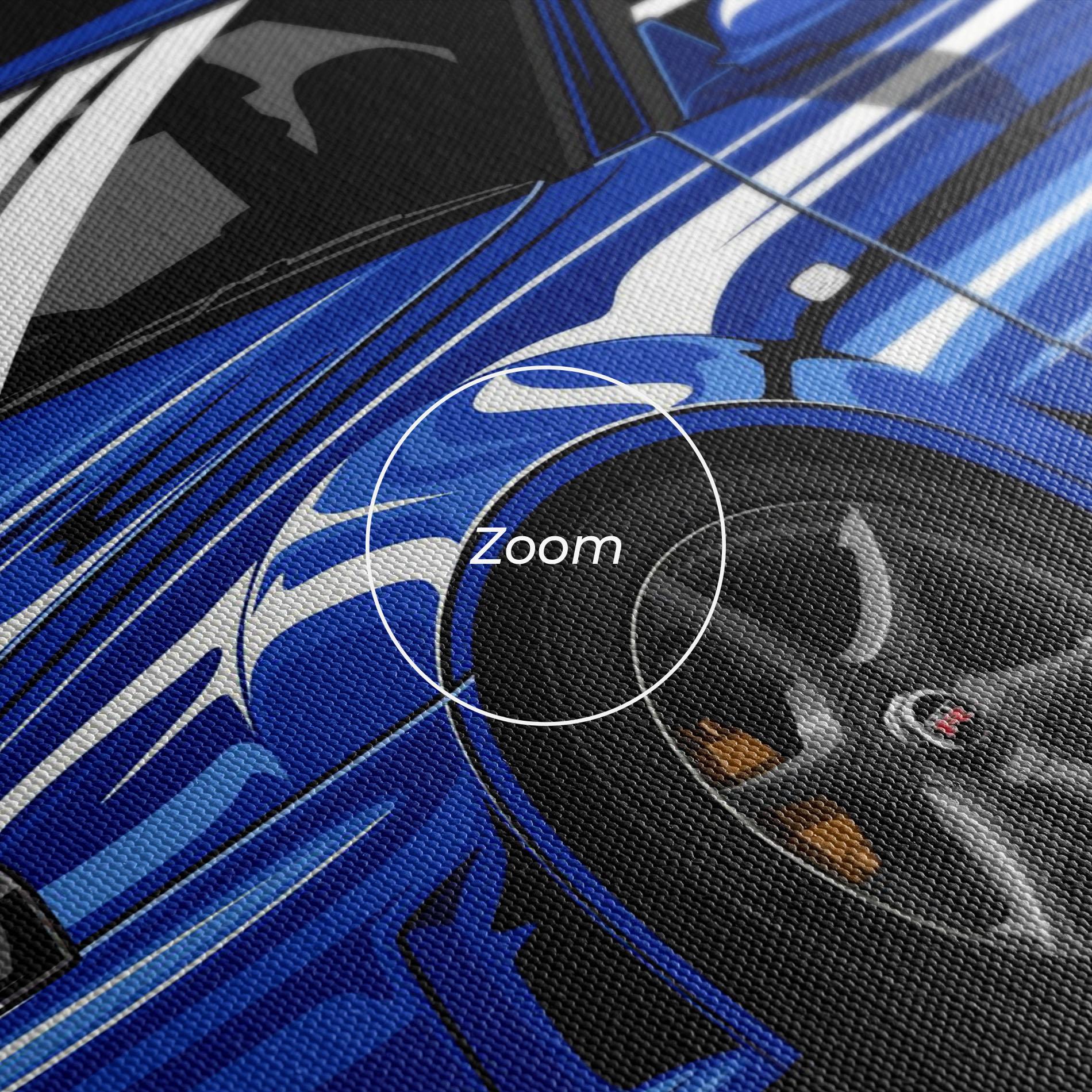 Tablou Canvas Sport Blue Car mockup 3