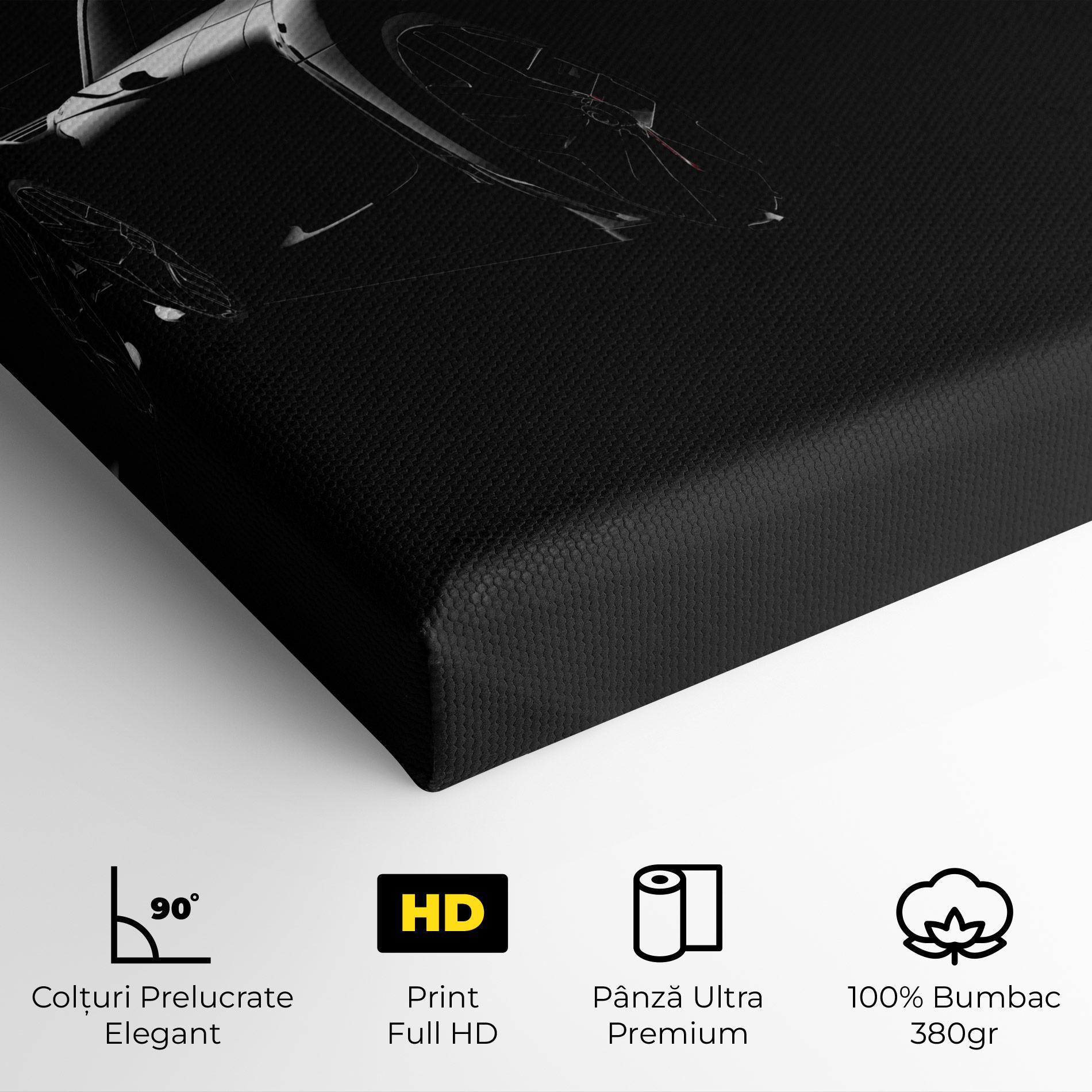 Tablou Canvas Black Hypercar Car mockup 4