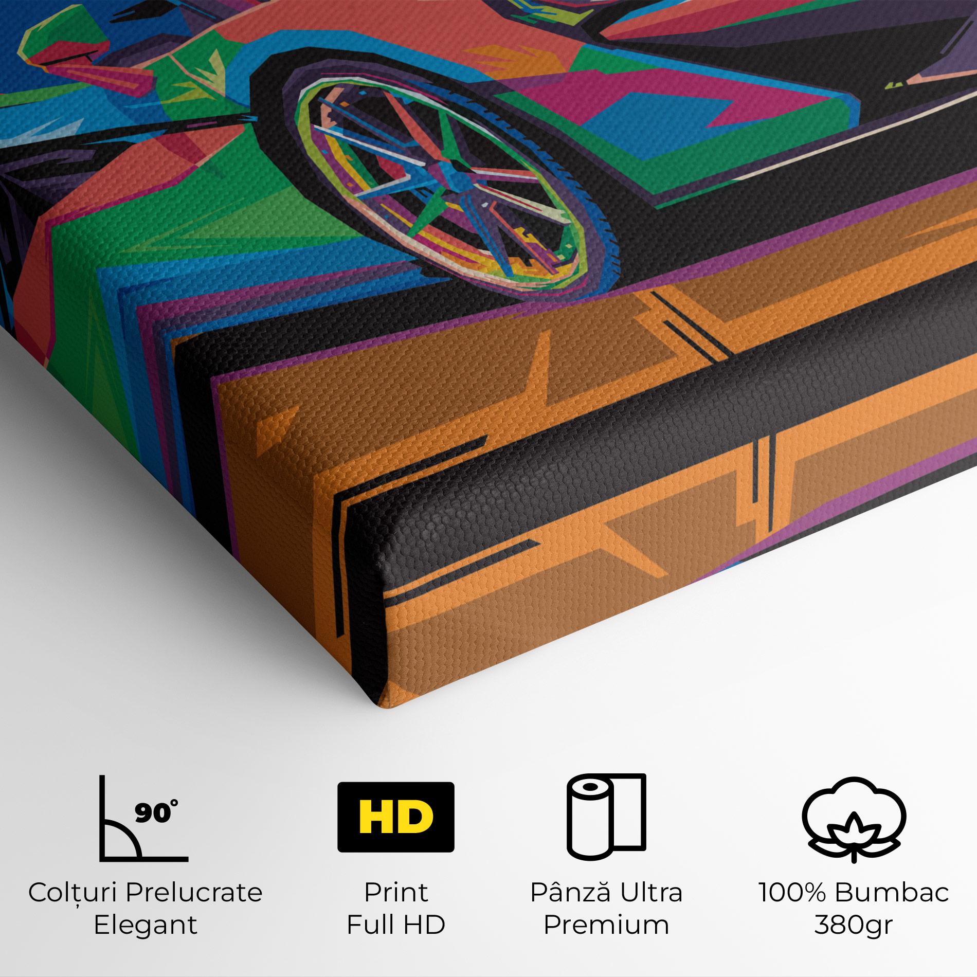 Tablou Canvas Colorful Sport Car mockup 4
