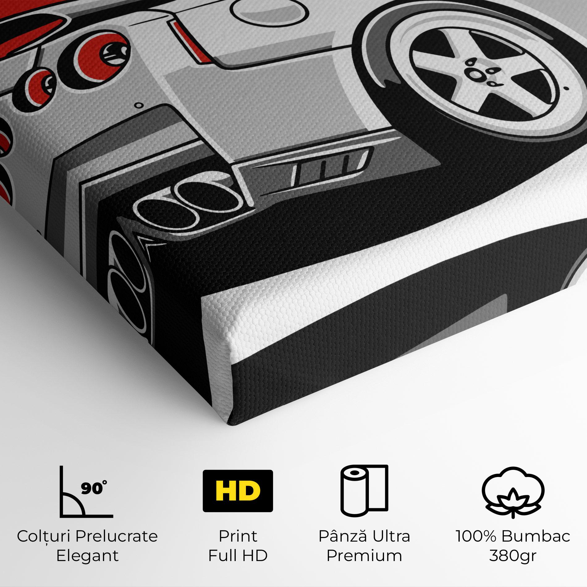 Tablou Canvas Grey Gtr Car mockup 4