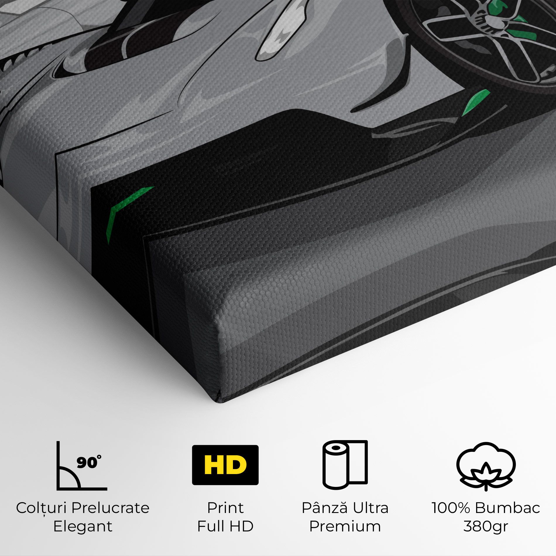 Grey Sport Car mockup 4