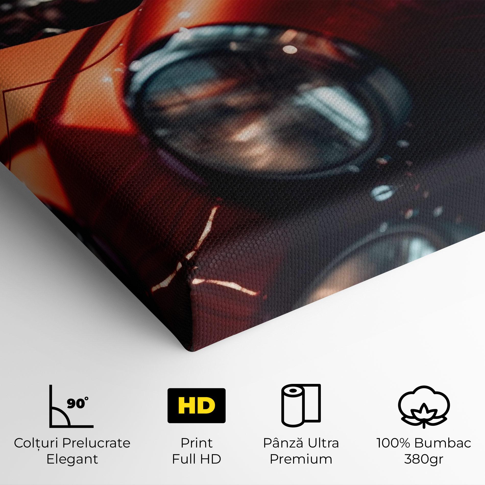 Tablou Canvas Old Vintage Red Car mockup 4