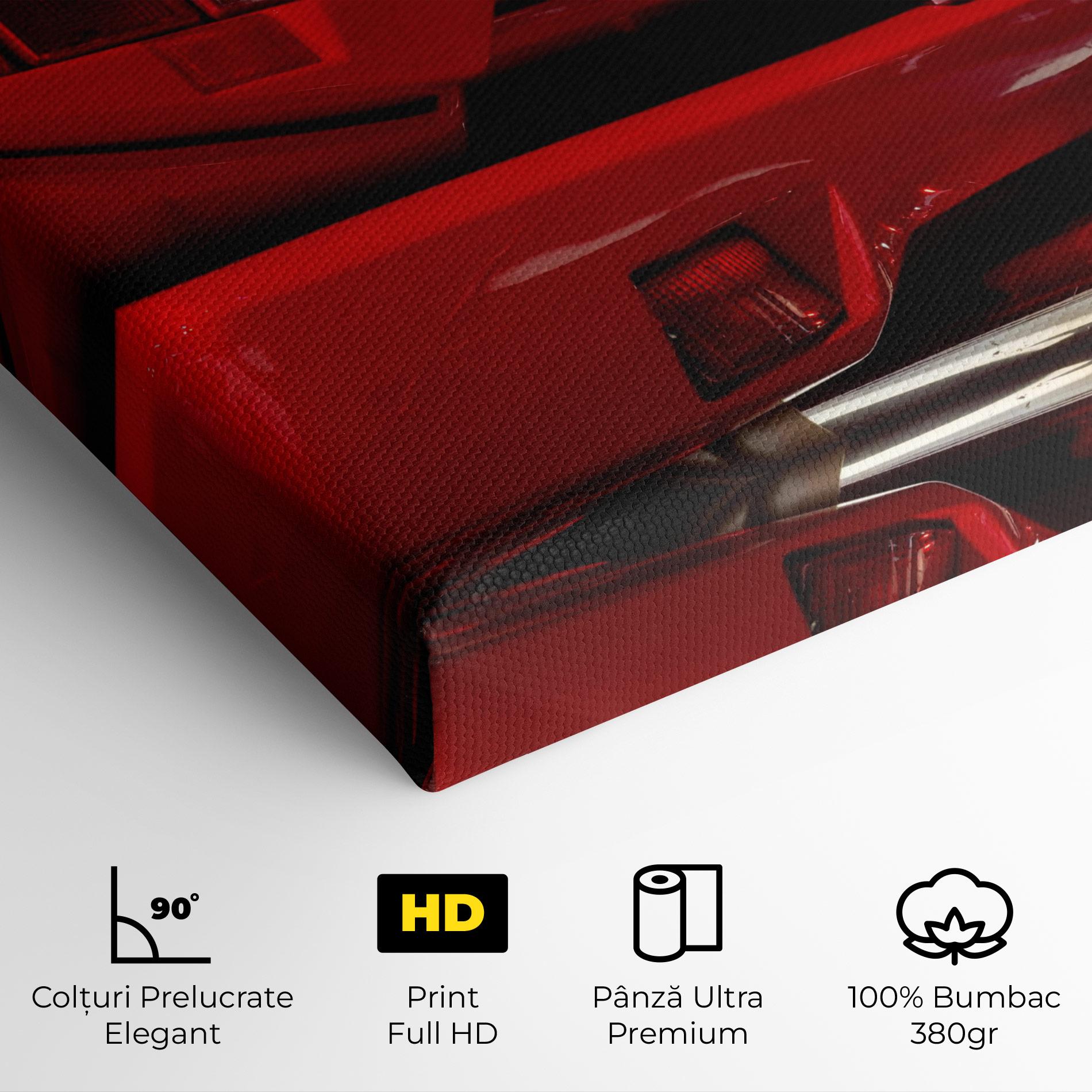 Tablou Canvas Red Rear Countach mockup 4