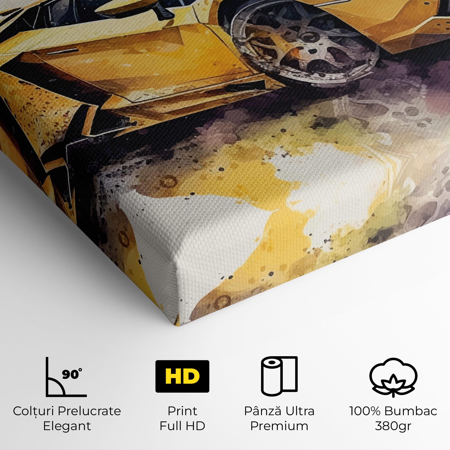 Tablou Canvas Watercolor Sport Car mockup 4