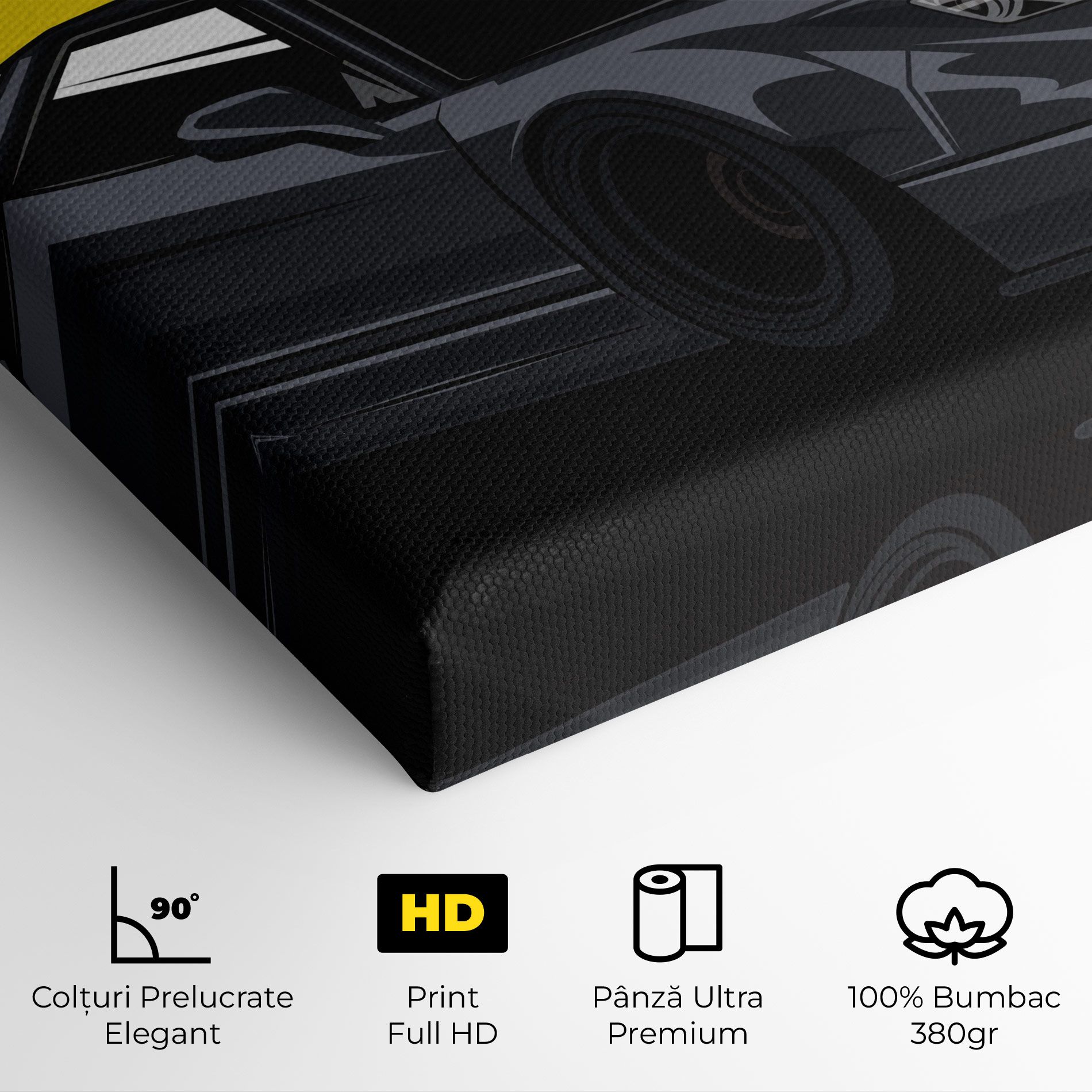 Yellow Sun Car mockup 4