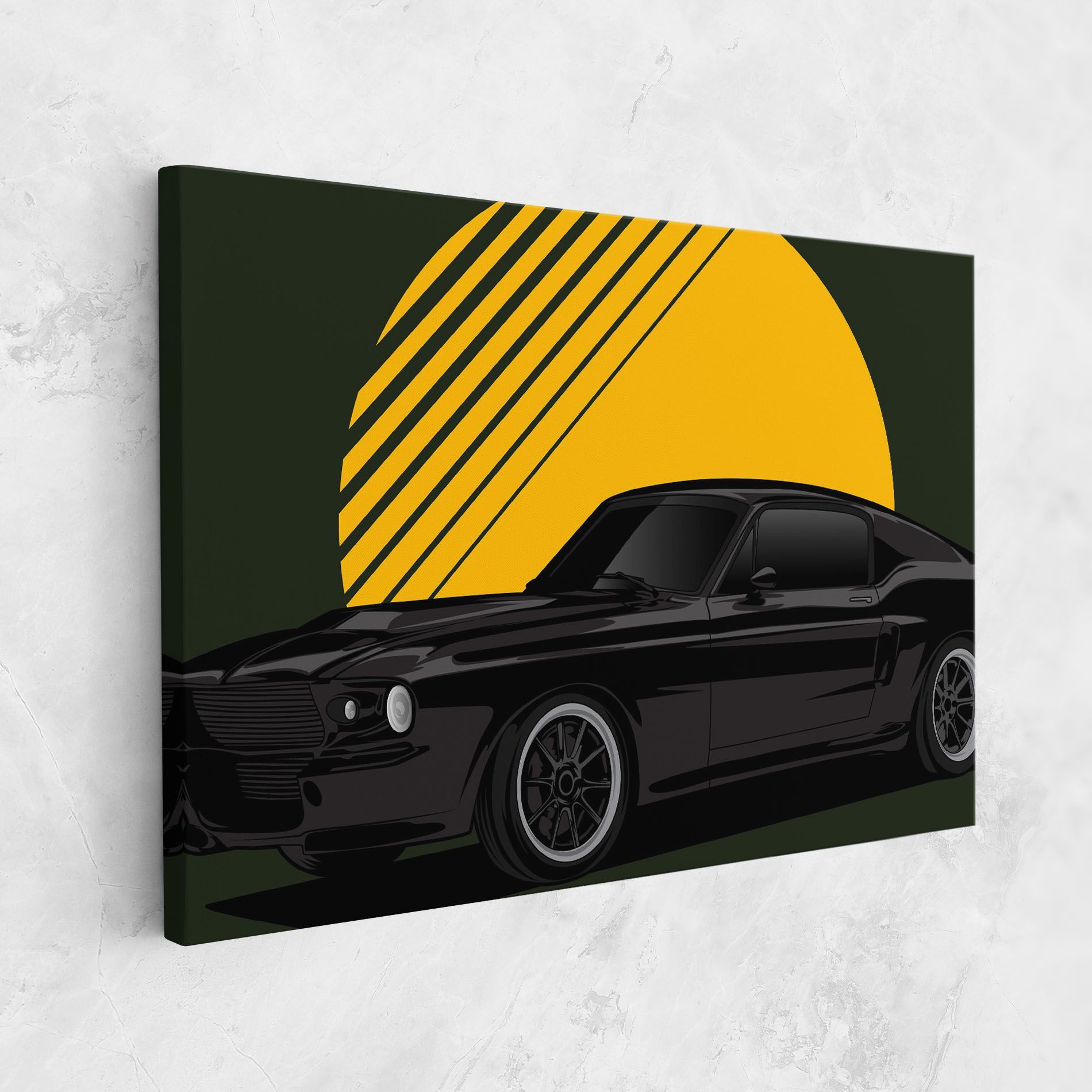 Black Car Sun mockup 1