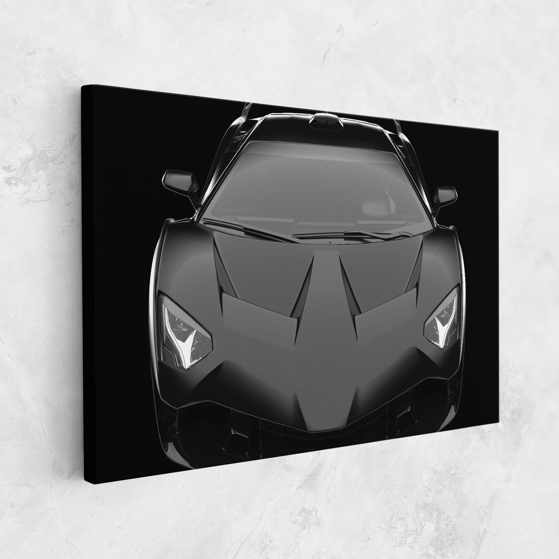 Tablou Canvas Black Matte Lambo mockup 1
