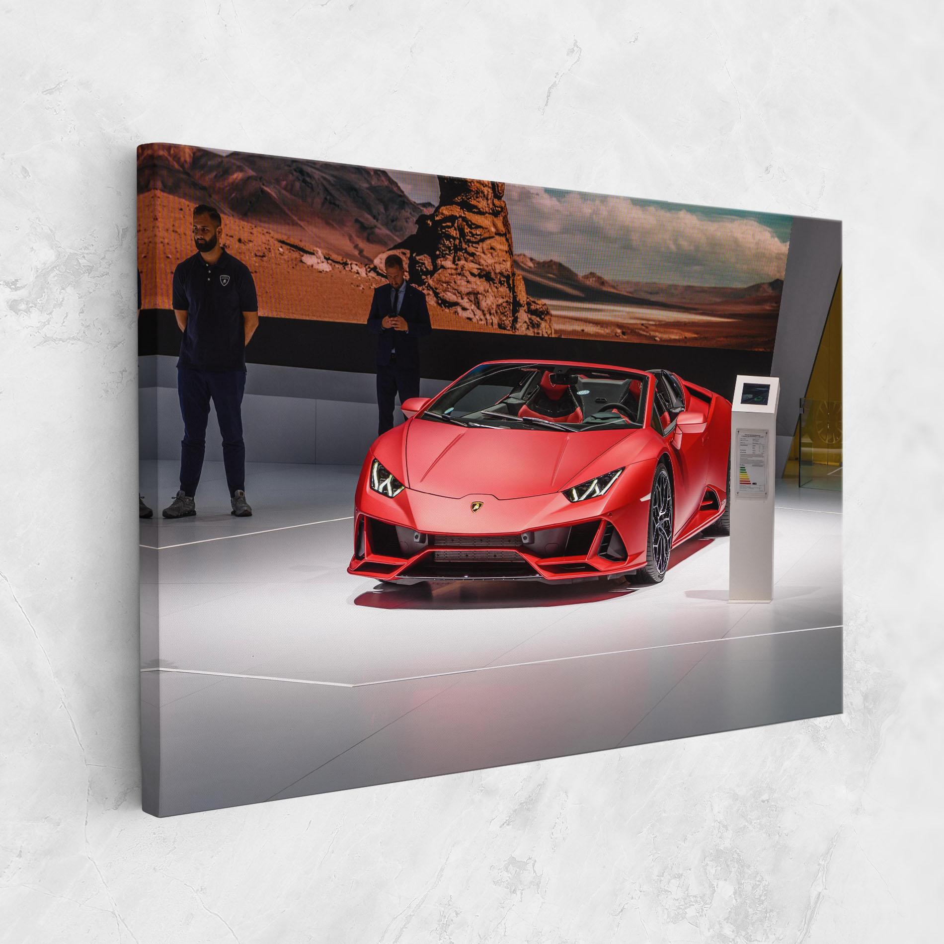 Tablou Canvas Red Lambo Front mockup 1